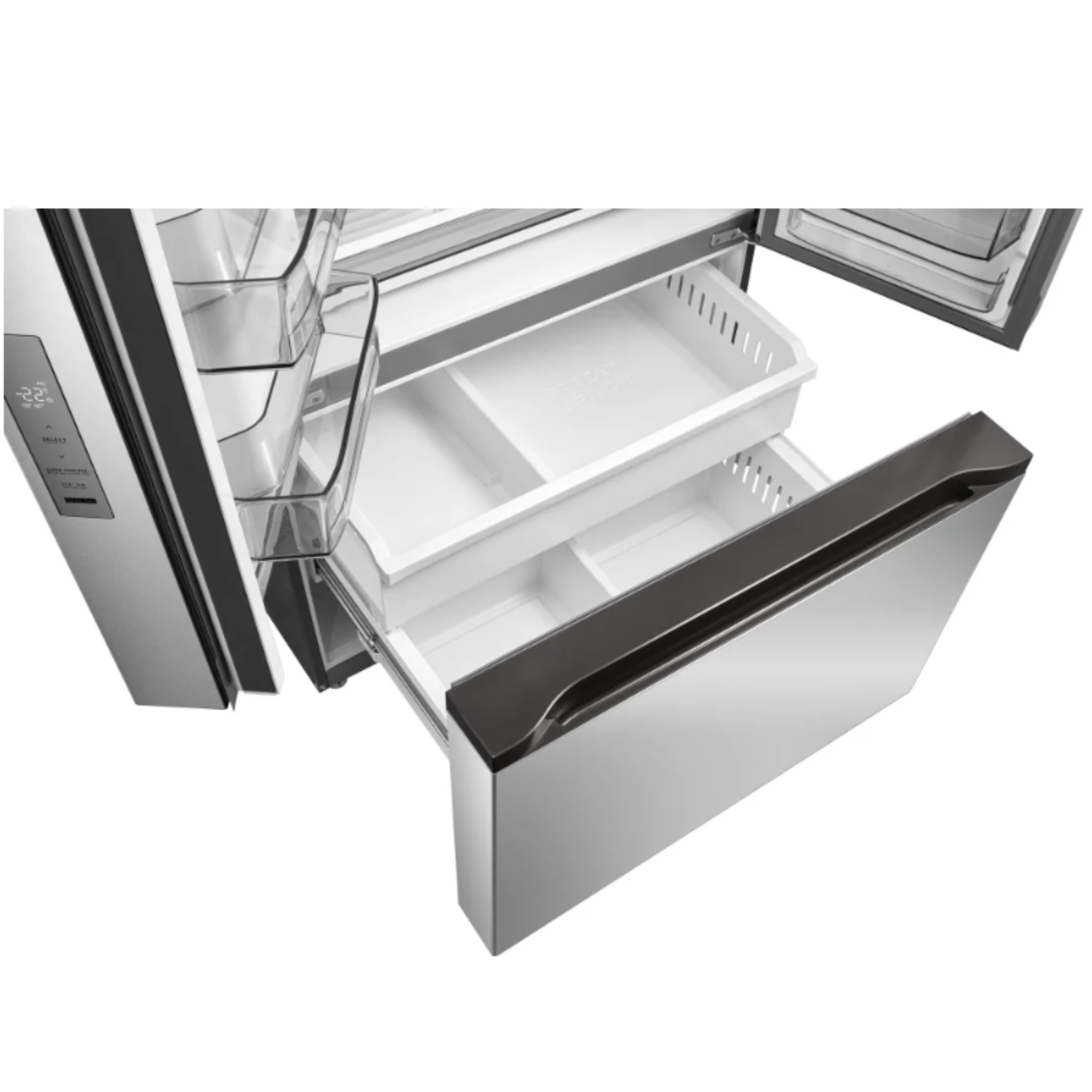 Midea - 36 Inch 29.4 cu. ft French Door Refrigerator in Stainless - MRF29D2AST