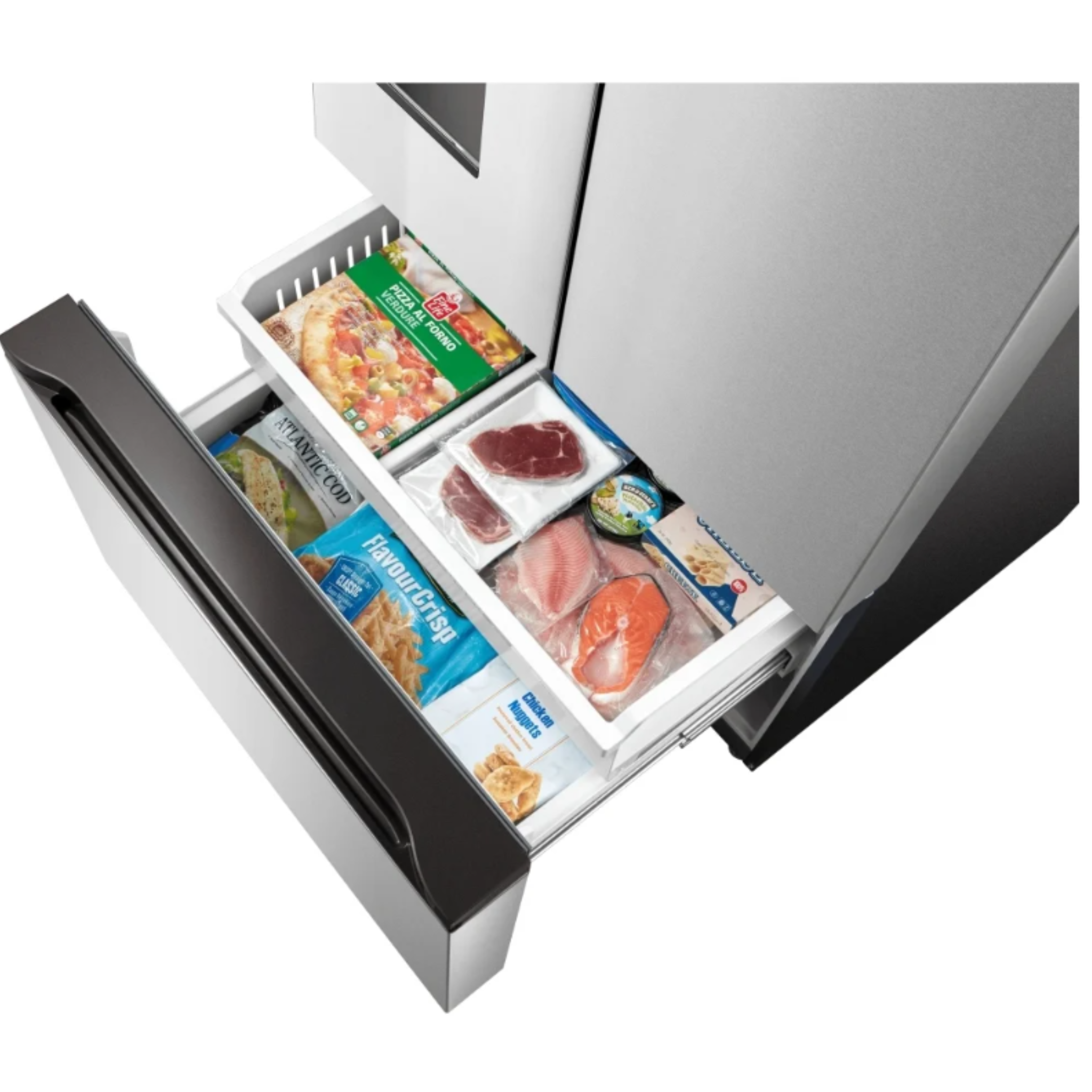 Midea - 36 Inch 29.4 cu. ft French Door Refrigerator in Stainless - MRF29D2AST