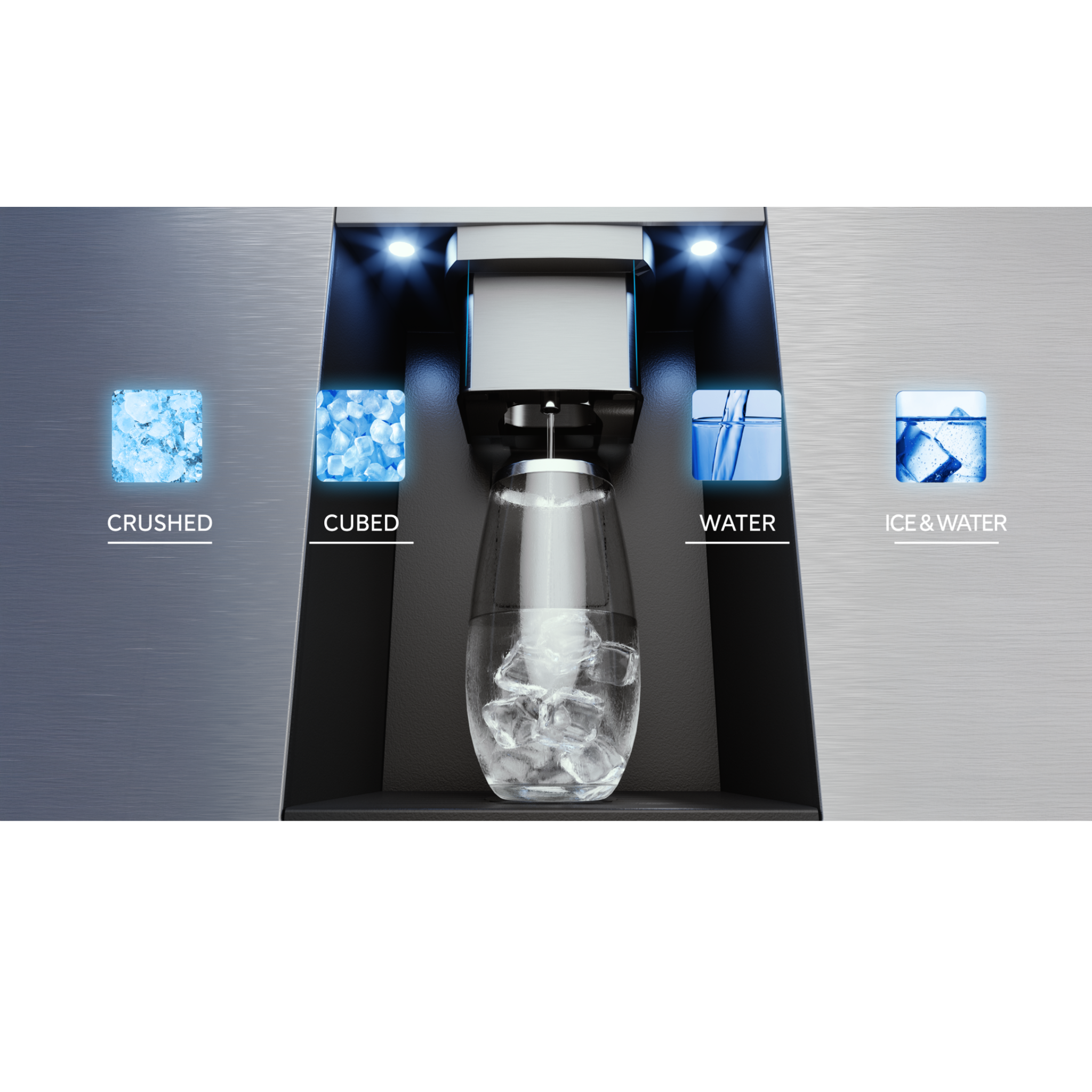 Midea - 36 Inch 28.9 cu. ft French Door Refrigerator in Stainless - MRF29D9BST