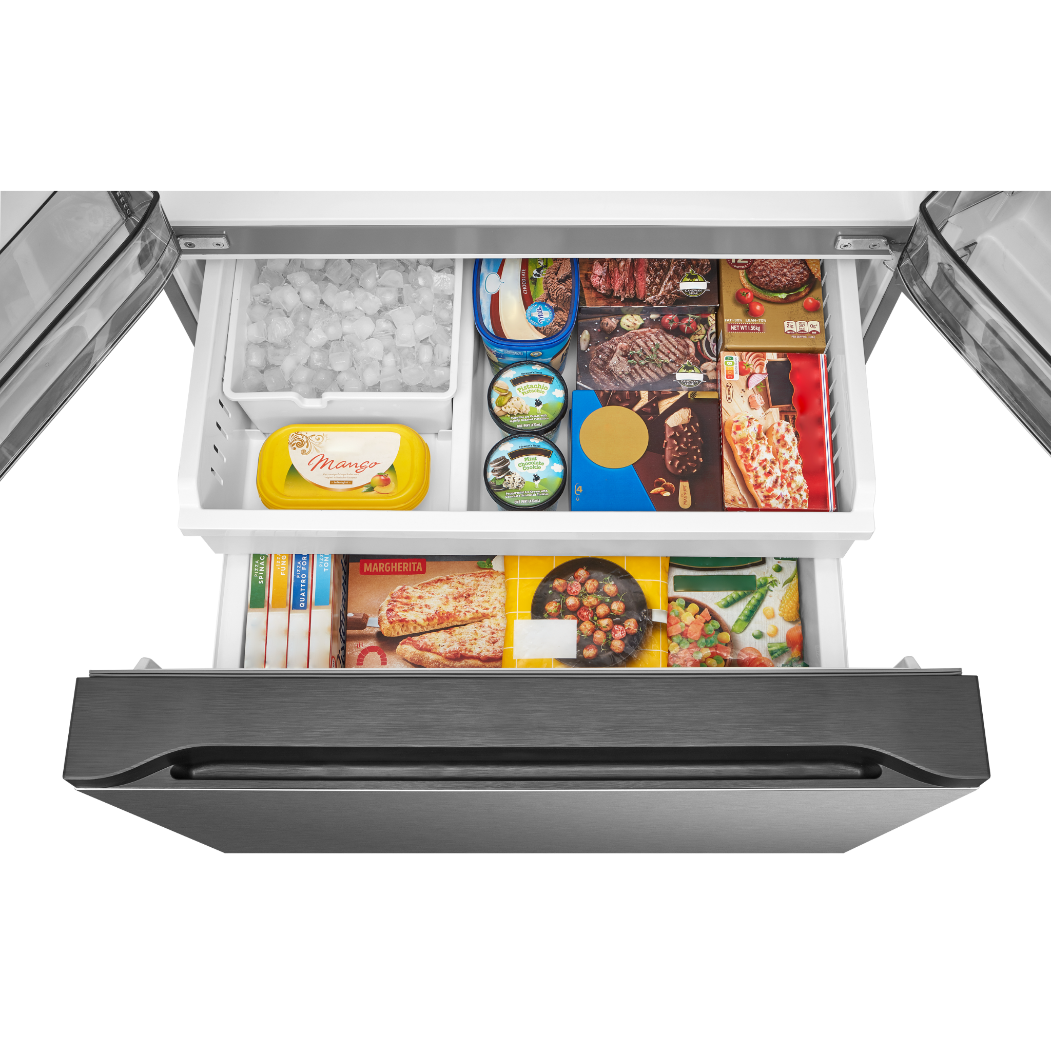 Midea - 36 Inch 28.9 cu. ft French Door Refrigerator in Stainless - MRF29D9BST