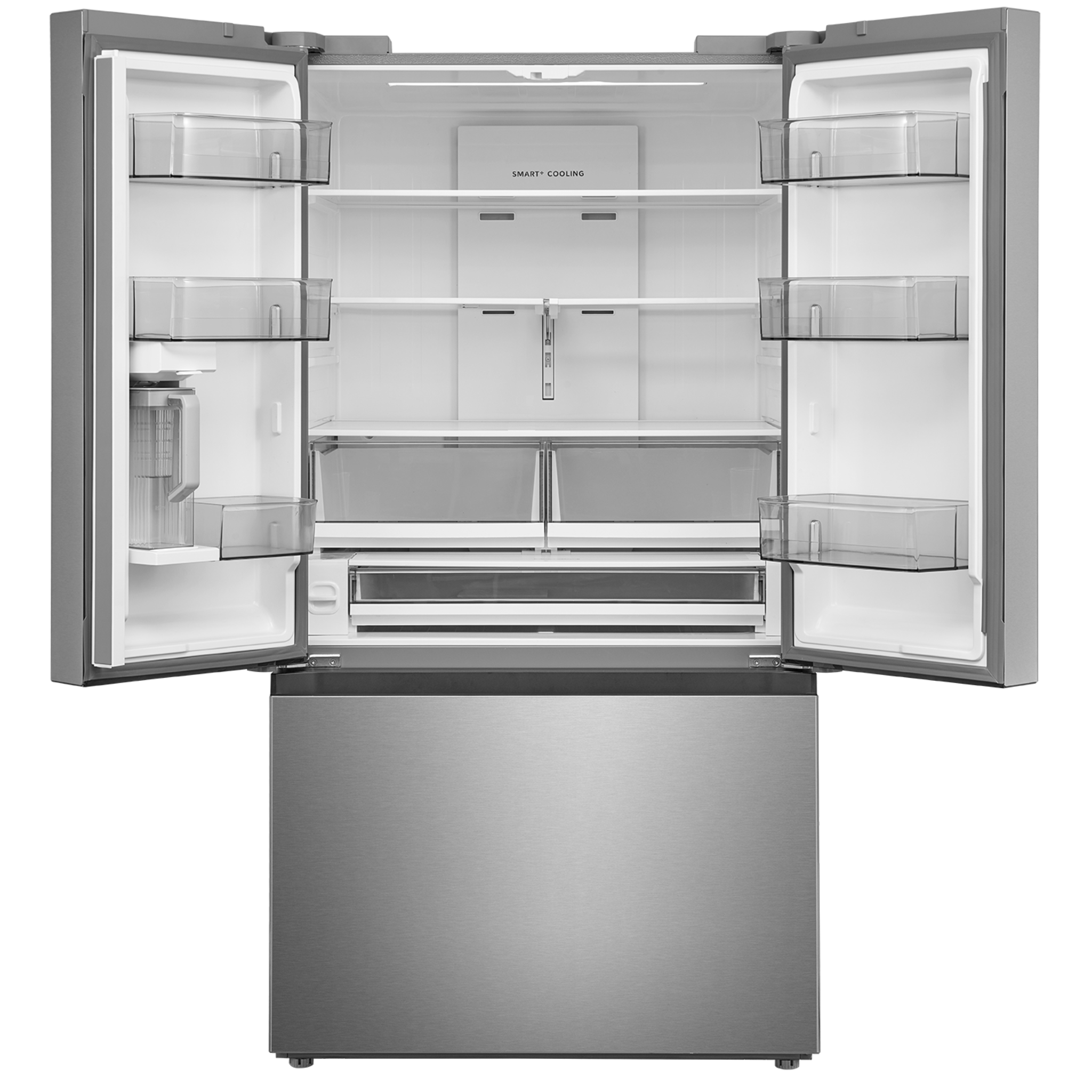 Midea - 36 Inch 31.7 cu. ft French Door Refrigerator in Stainless - MRF32I6BST