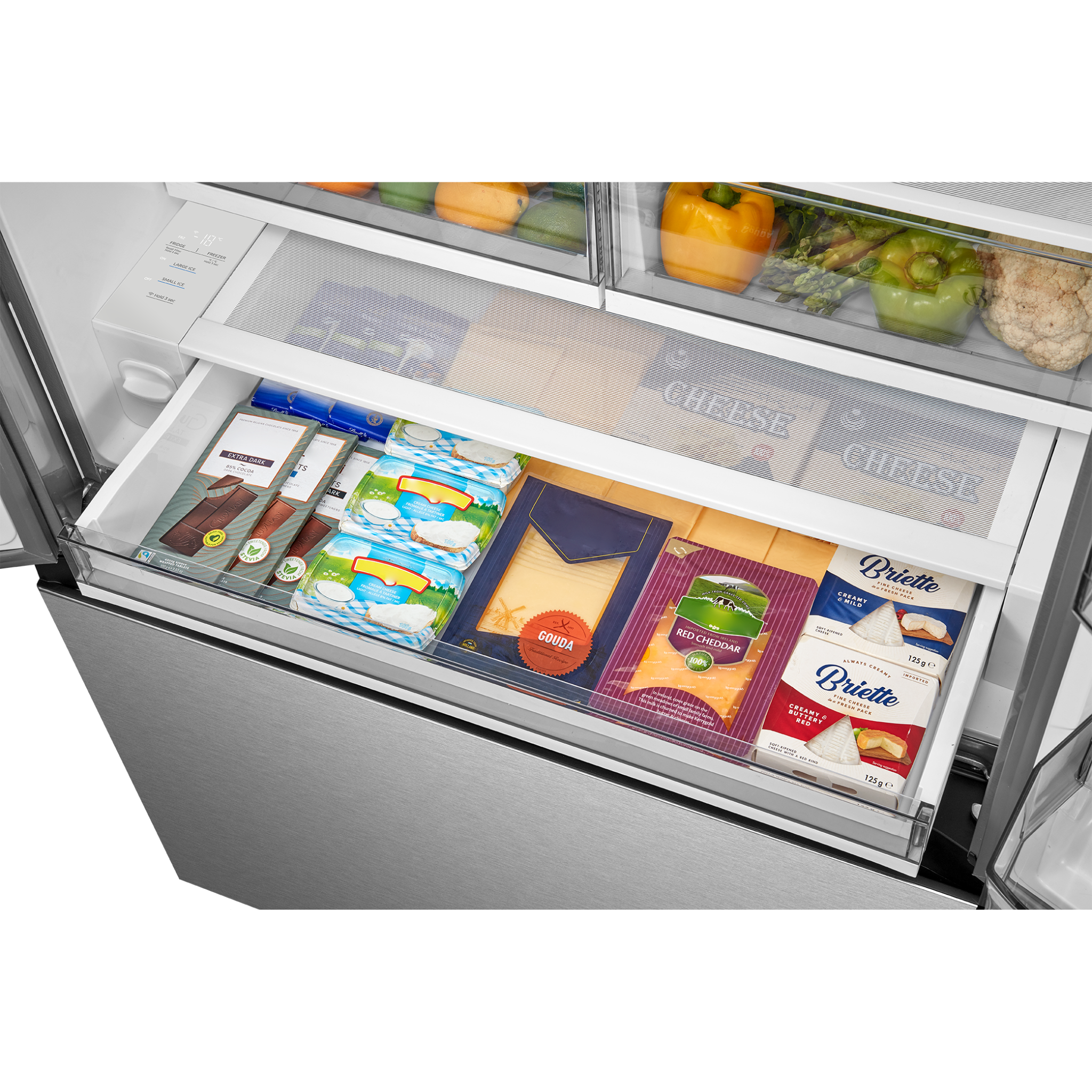 Midea - 36 Inch 31.7 cu. ft French Door Refrigerator in Stainless - MRF32I6BST
