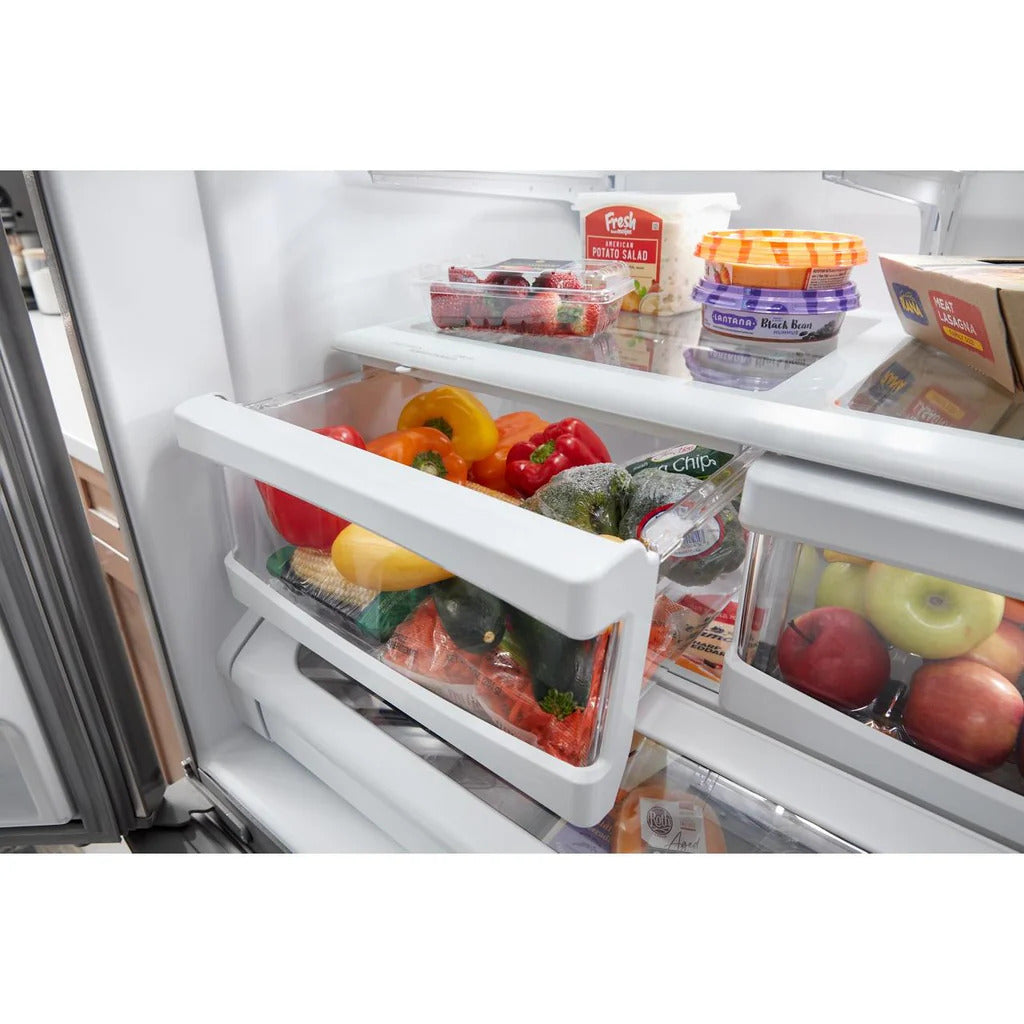 Maytag - 35.75 Inch 25.2 cu. ft French Door Refrigerator in Stainless - MRFF4236RZ