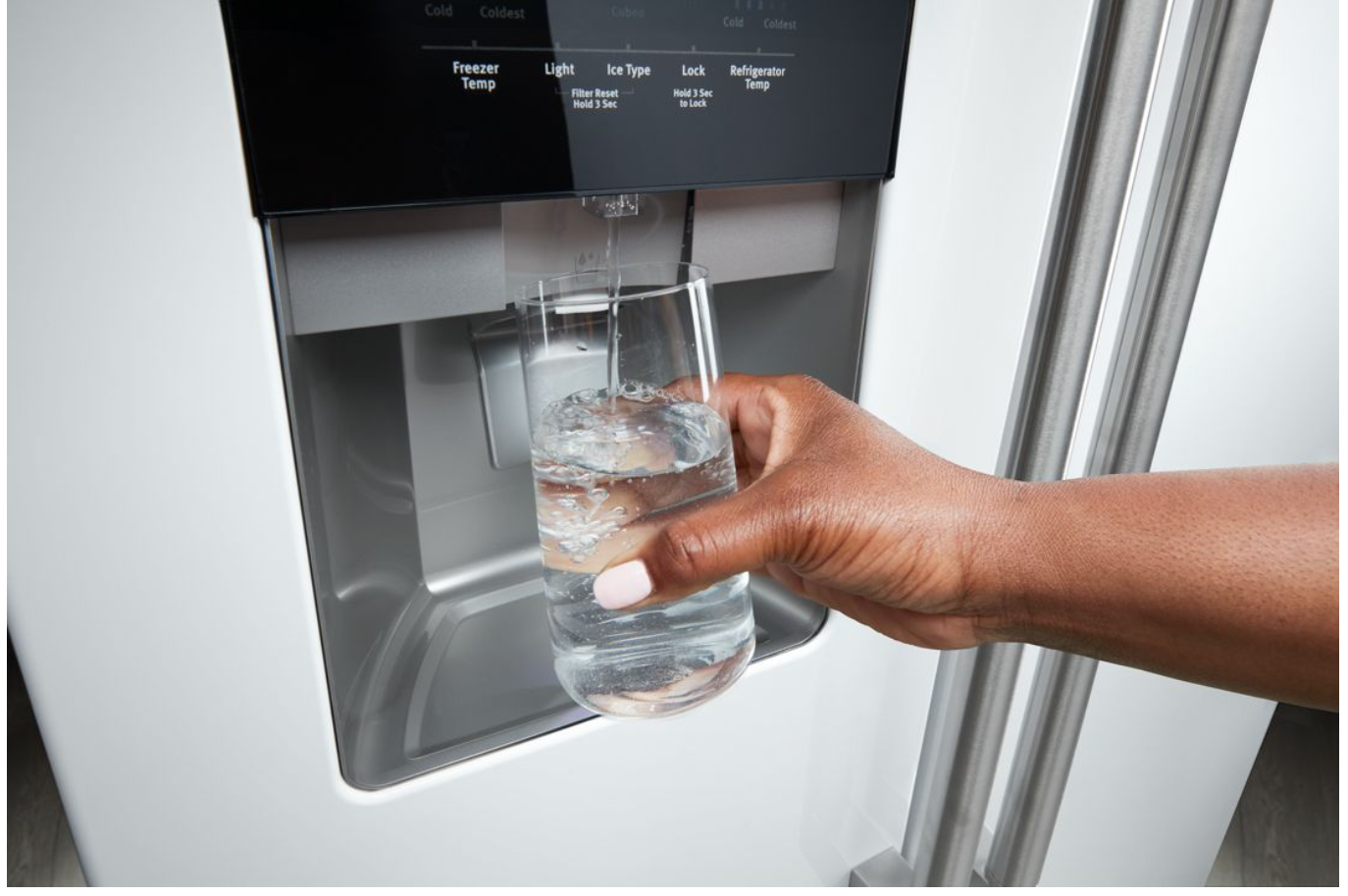 Maytag - 36 Inch 25 cu. ft Side by Side Refrigerator in White - MRSF4036PW