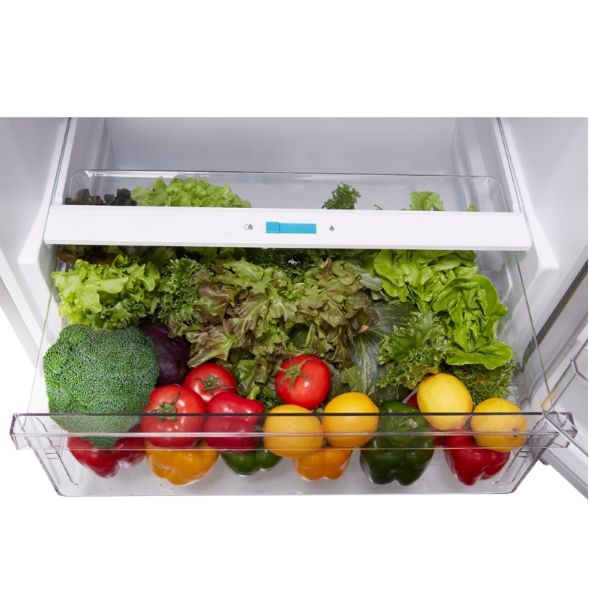 Midea - 27.5 Inch 14.2 cu. ft Top Mount Refrigerator in Stainless - MRT14D2BST