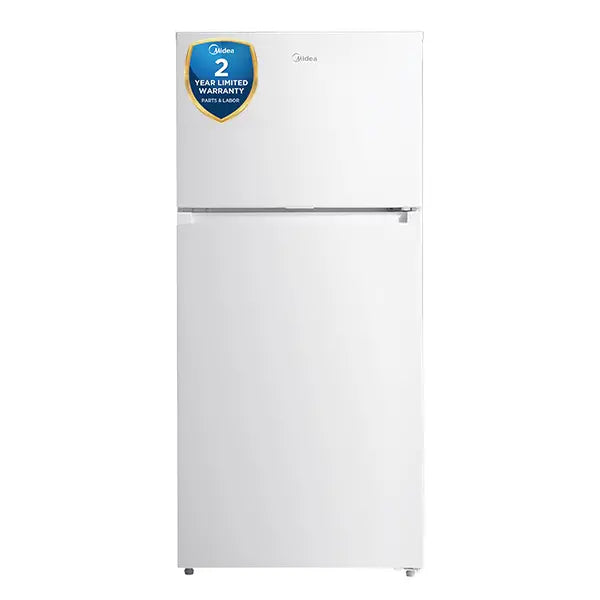 Midea - 27.6 Inch 14.2 cu. ft Top Mount Refrigerator in White - MRT14D2BWW