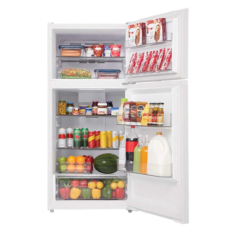 Midea - 27.6 Inch 14.2 cu. ft Top Mount Refrigerator in White - MRT14D2BWW