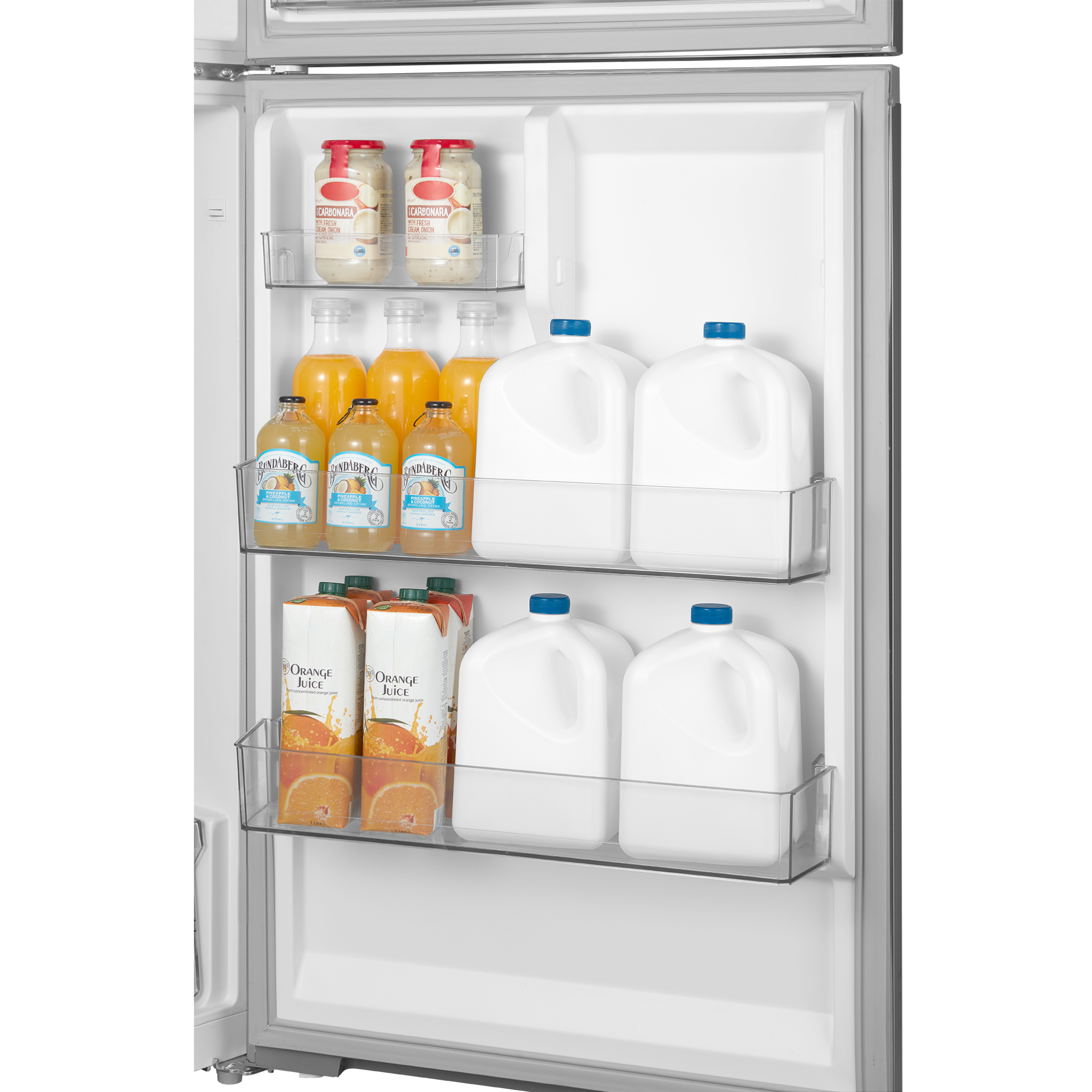 Midea - 27.5 Inch 16.1 cu. ft Top Mount Refrigerator in Stainless - MRT16D2BST