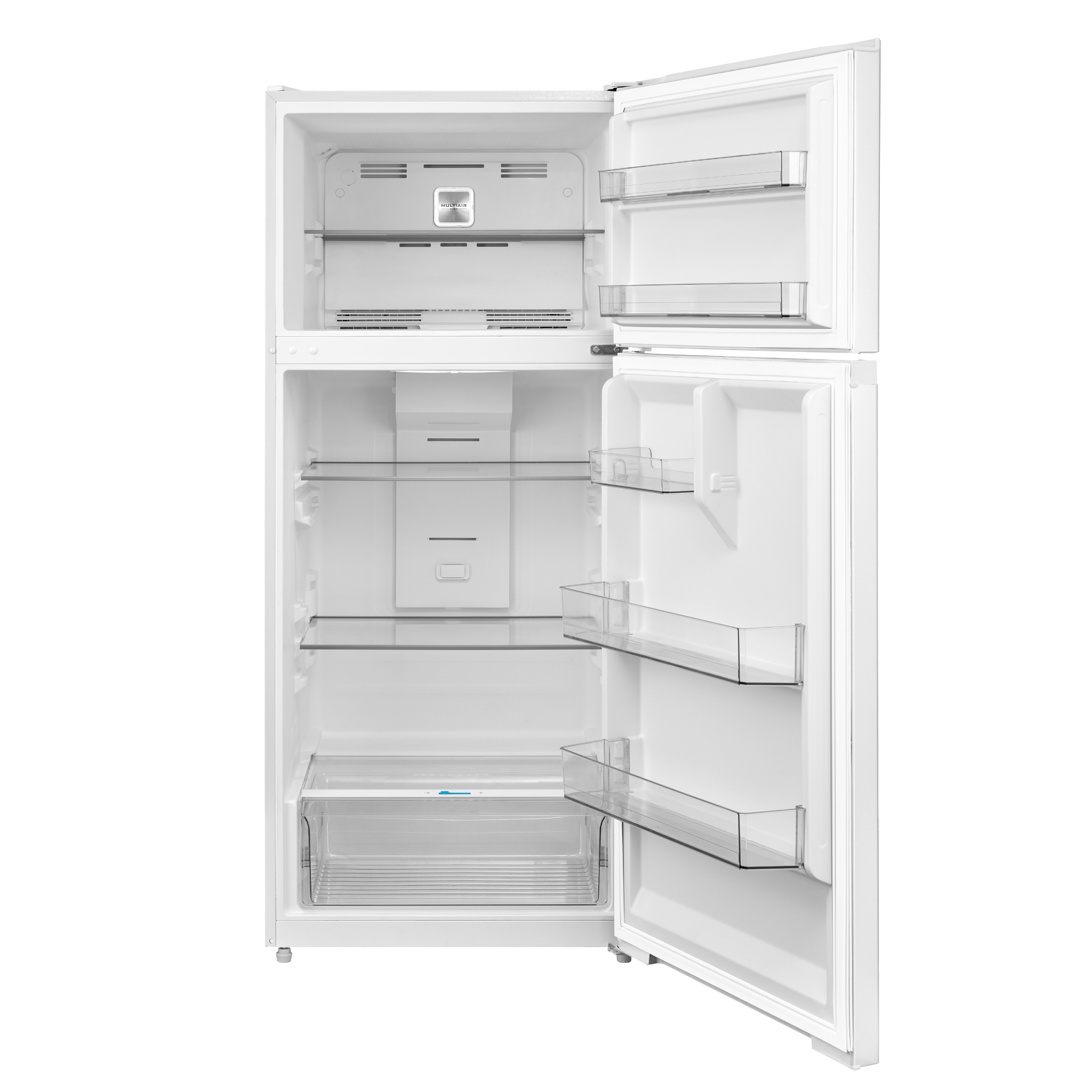 Midea - 27.5 Inch 16.1 cu. ft Top Mount Refrigerator in White - MRT16D2BWW