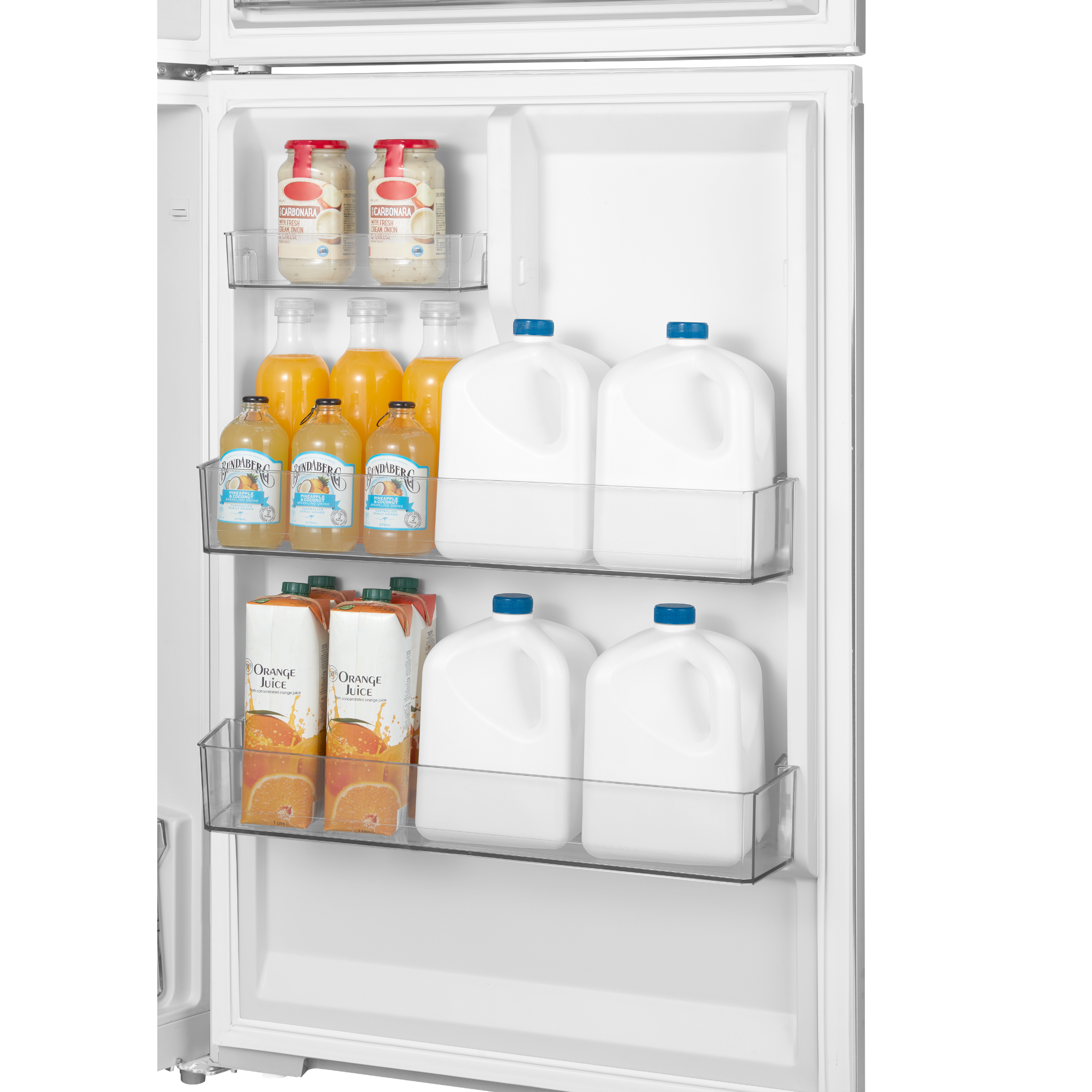 Midea - 27.5 Inch 16.1 cu. ft Top Mount Refrigerator in White - MRT16D2BWW