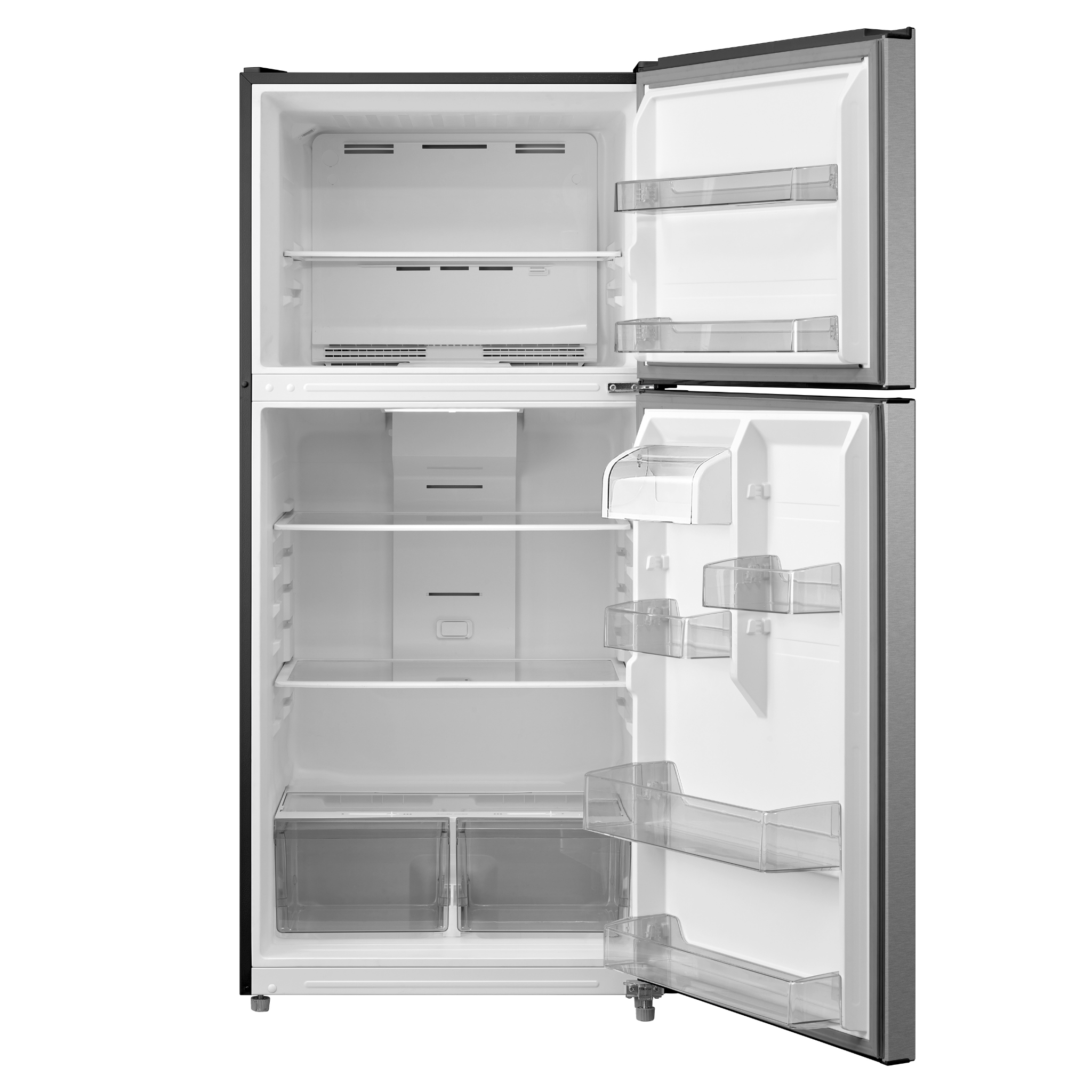 Midea - 30 Inch 18.1 cu. ft Top Mount Refrigerator in Stainless - MRT18D3BST