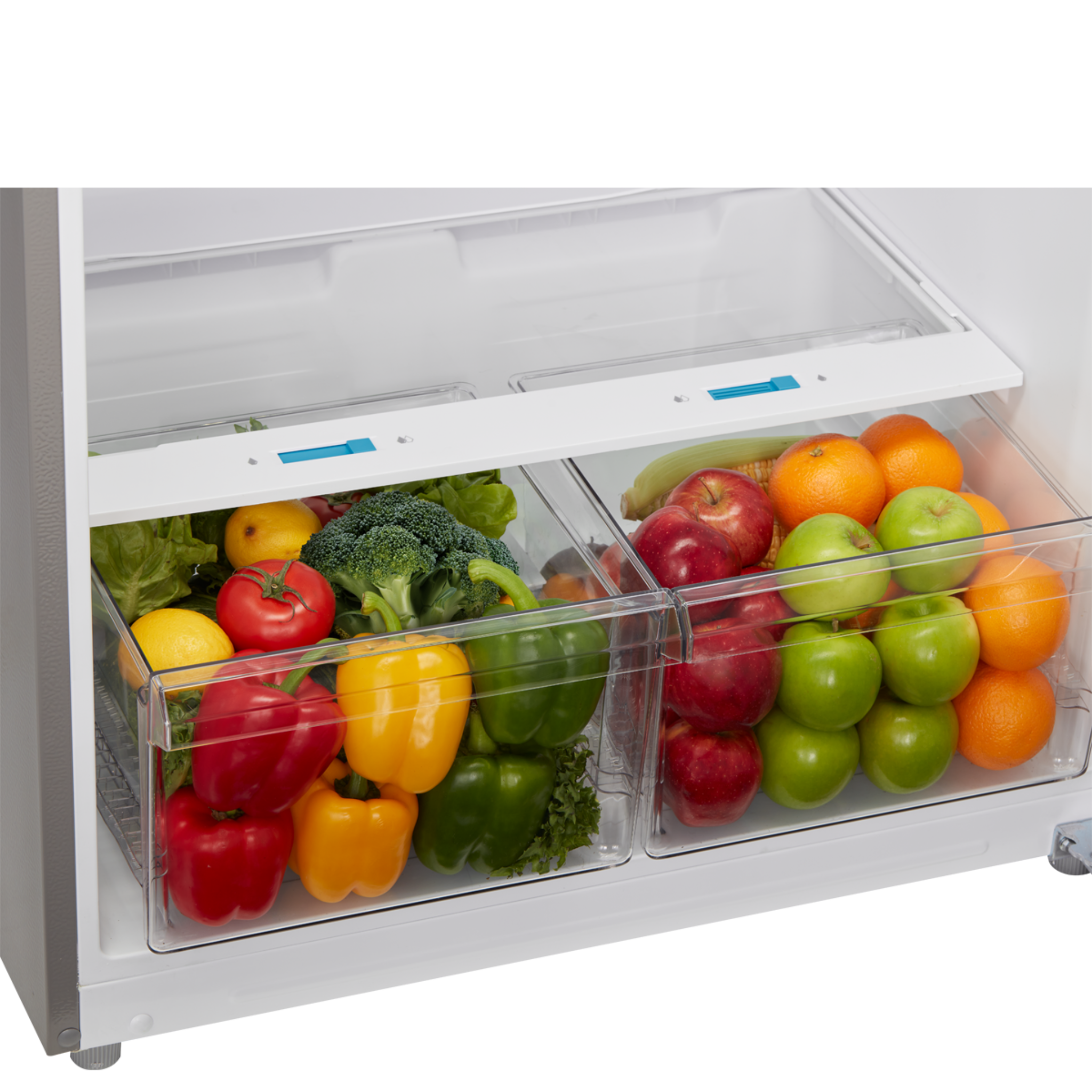 Midea - 30 Inch 18.1 cu. ft Top Mount Refrigerator in Stainless - MRT18D3BST