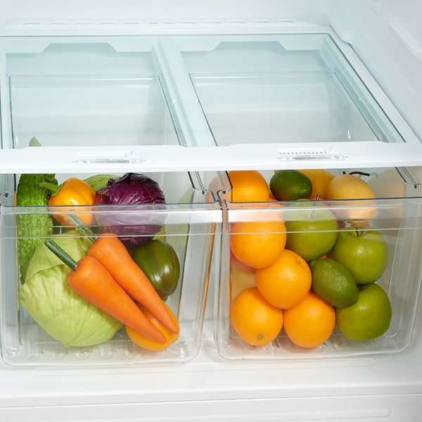 Midea - 29.5 Inch 18 cu. ft Top Mount Refrigerator in White - MRT18S4AWW