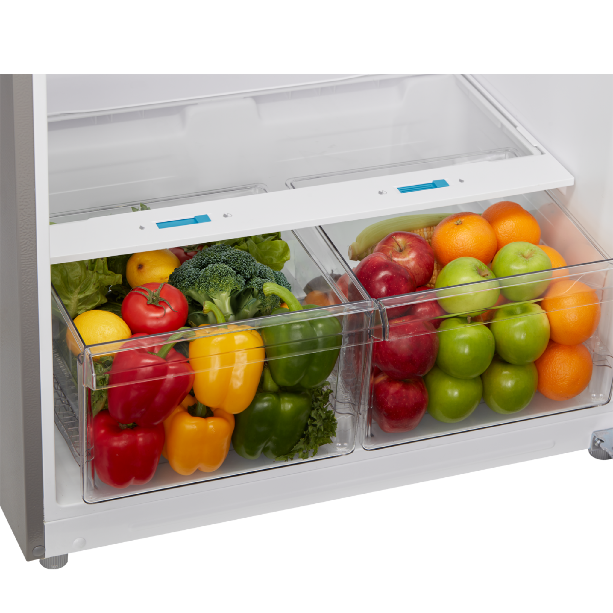 Midea - 30 Inch 20.5 cu. ft Top Mount Refrigerator in Stainless - MRT21D2BST