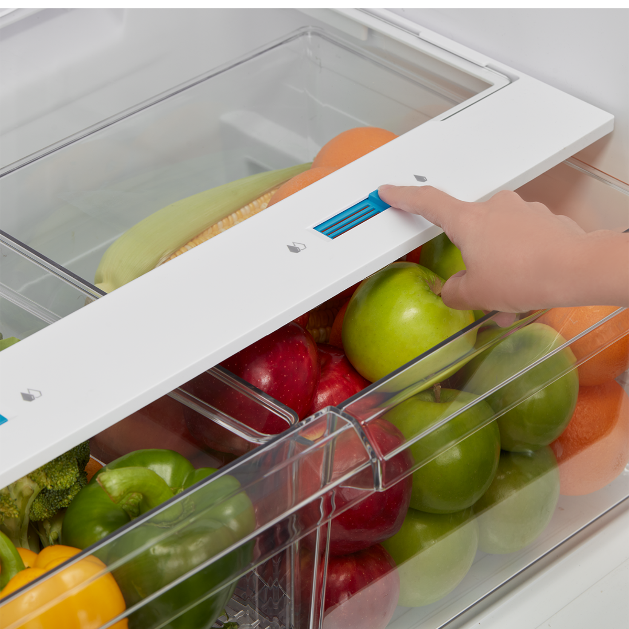 Midea - 30 Inch 20.5 cu. ft Top Mount Refrigerator in Stainless - MRT21D2BST