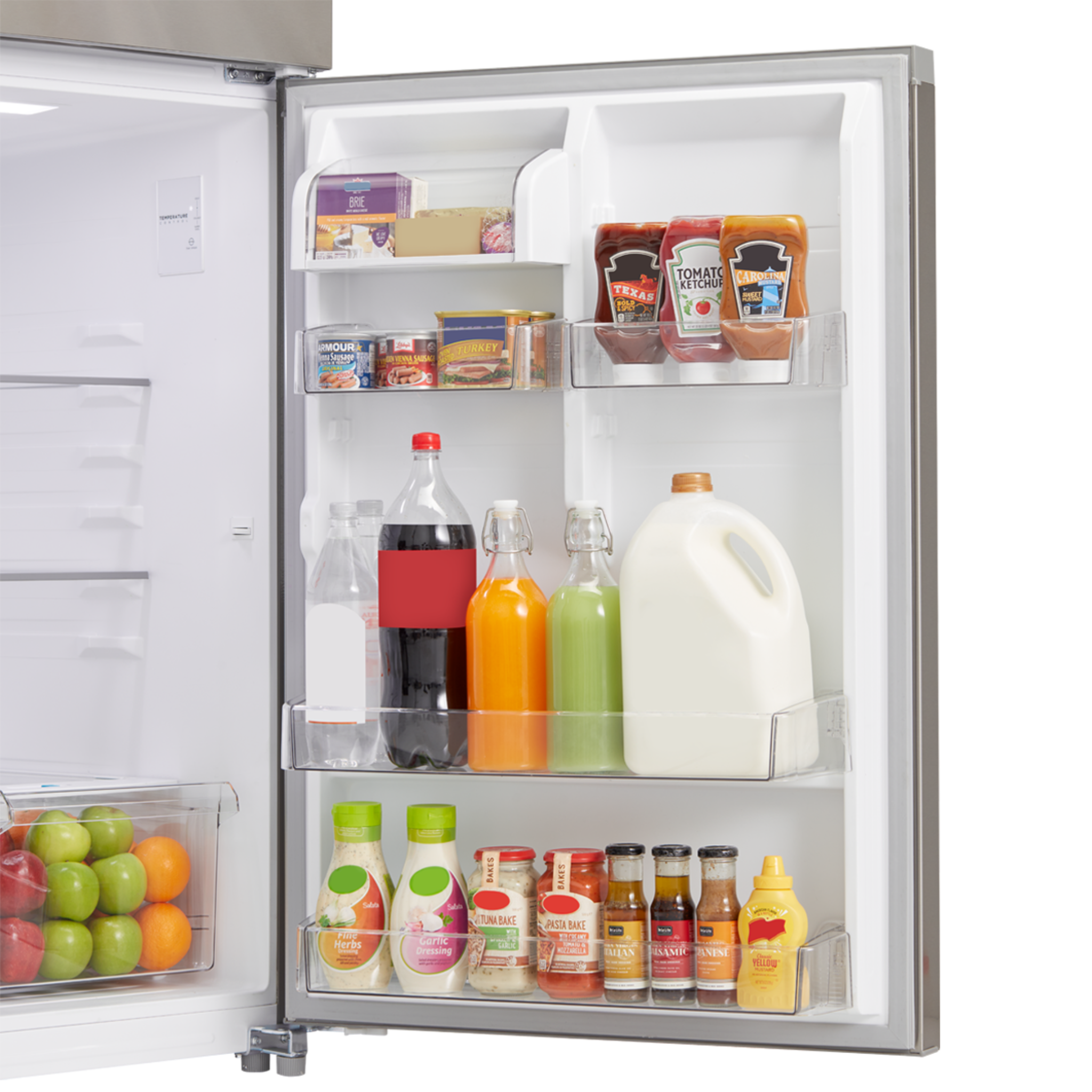 Midea - 30 Inch 20.5 cu. ft Top Mount Refrigerator in Stainless - MRT21D2BST