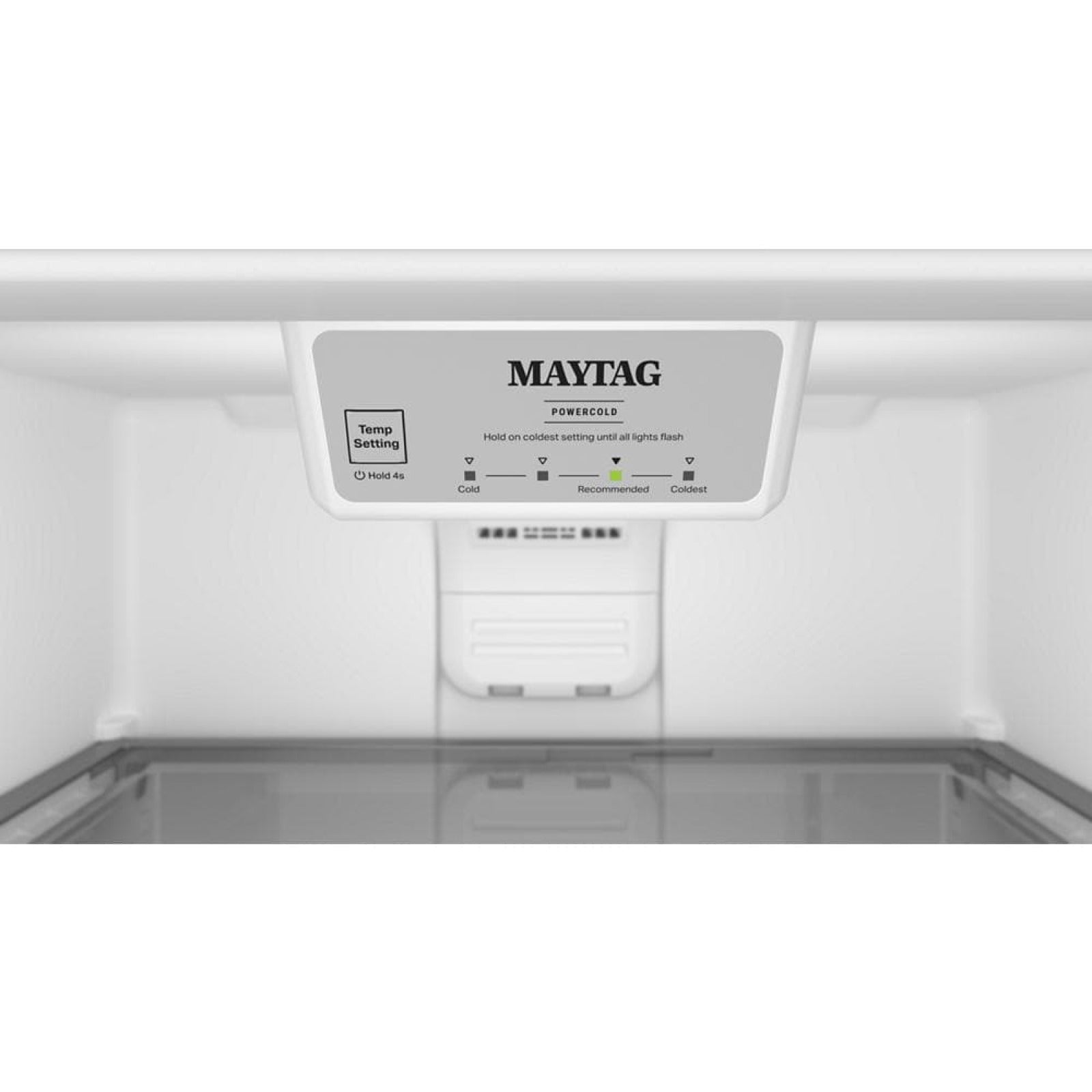 Maytag - 30 Inch 19.3 cu. ft Top Mount Refrigerator in Black - MRTX5119SB