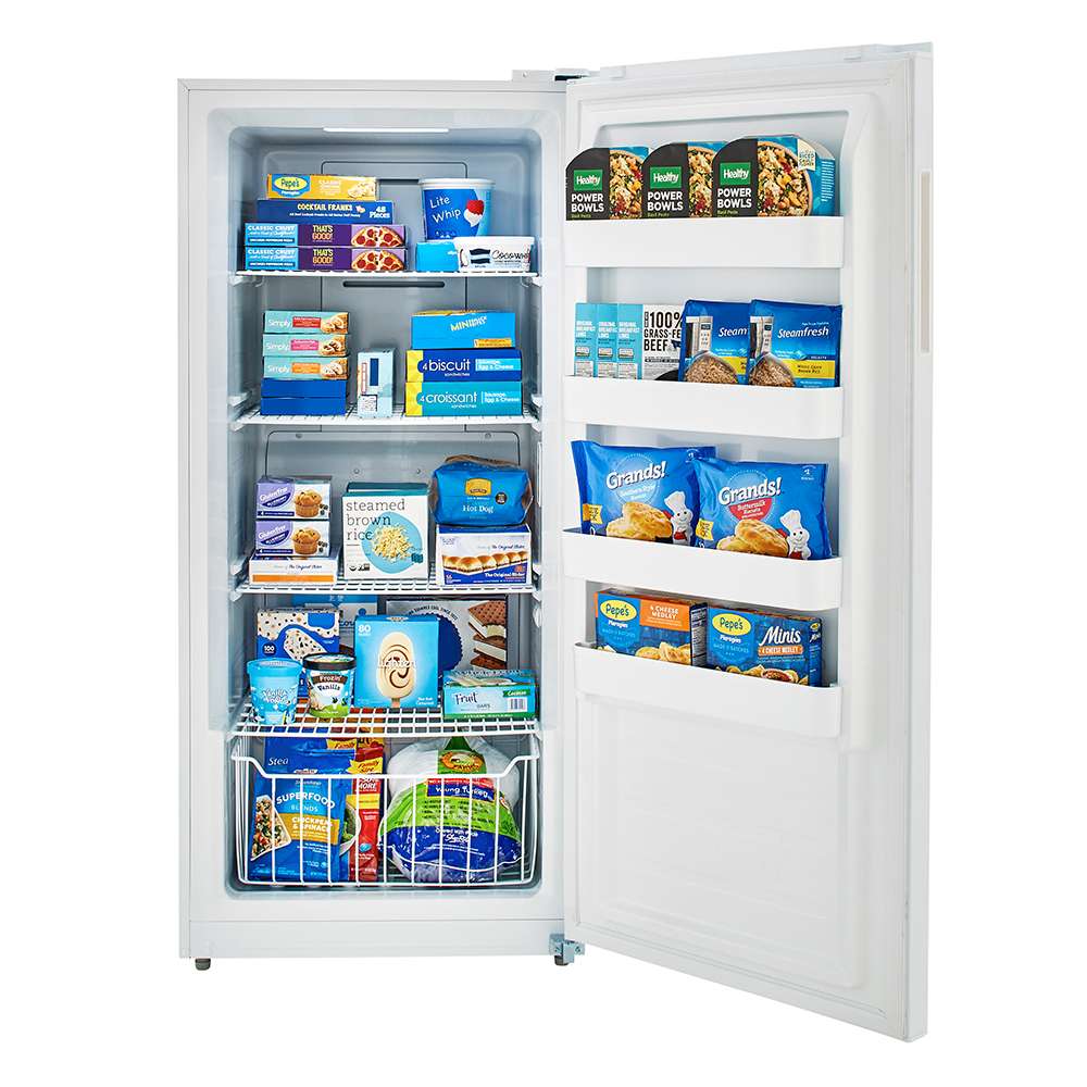 Midea - 13.6 cu. Ft Upright Freezer in White - MRU14F2AWW