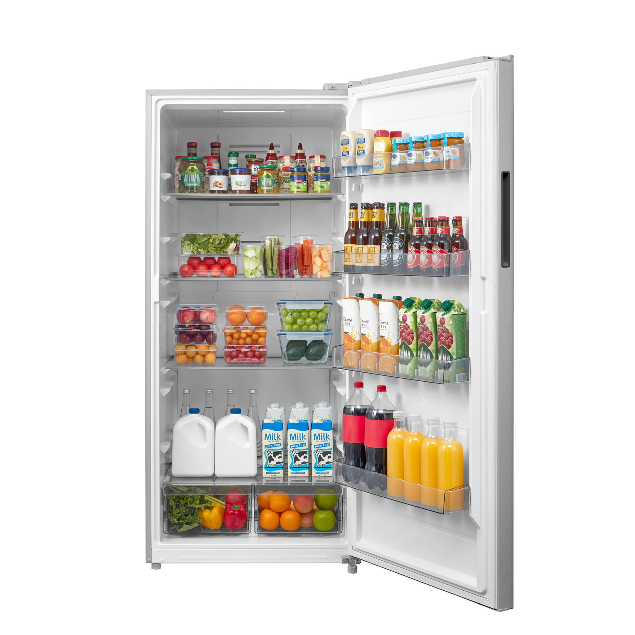 Midea - 20.5 cu. Ft Upright Freezer in Stainless - MRU21B6ASL