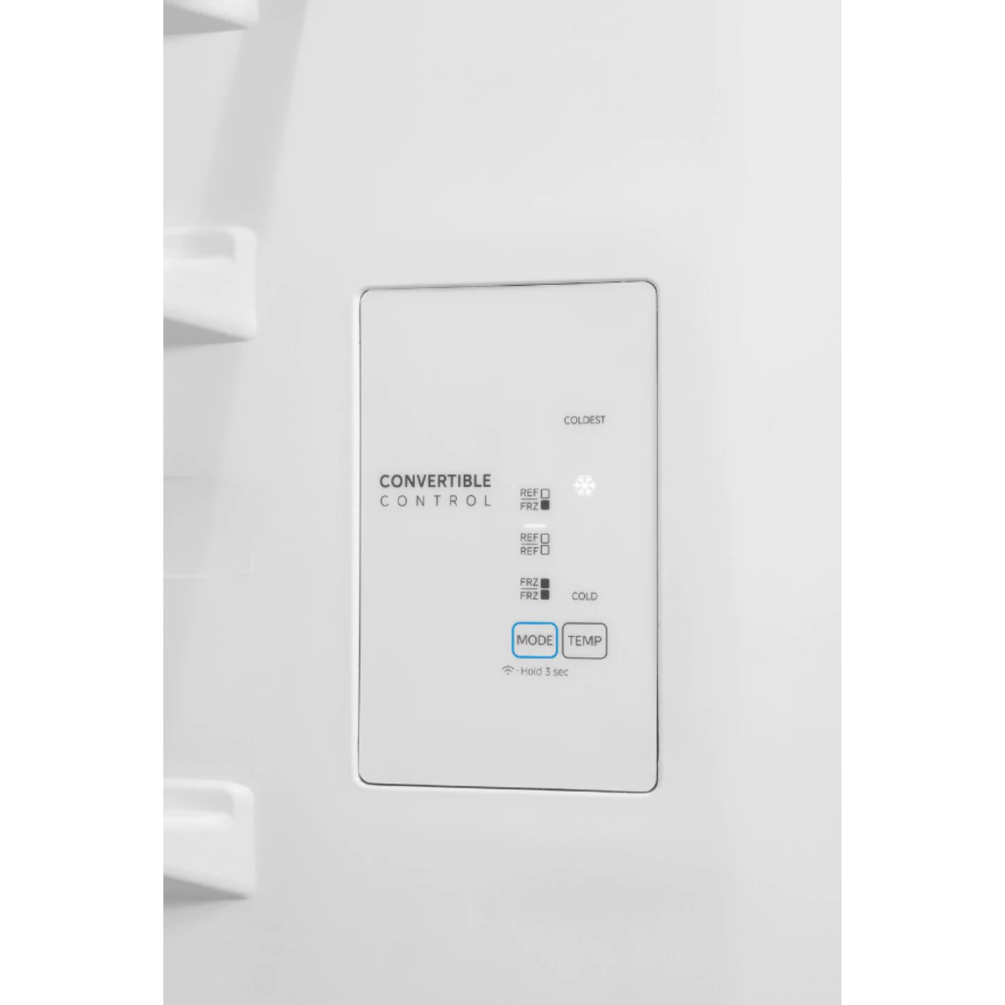 Midea - 29.72 Inch 20 cu. ft 3-in-1 Convertible Refrigerator Freezer in White - MRU21C7BWW