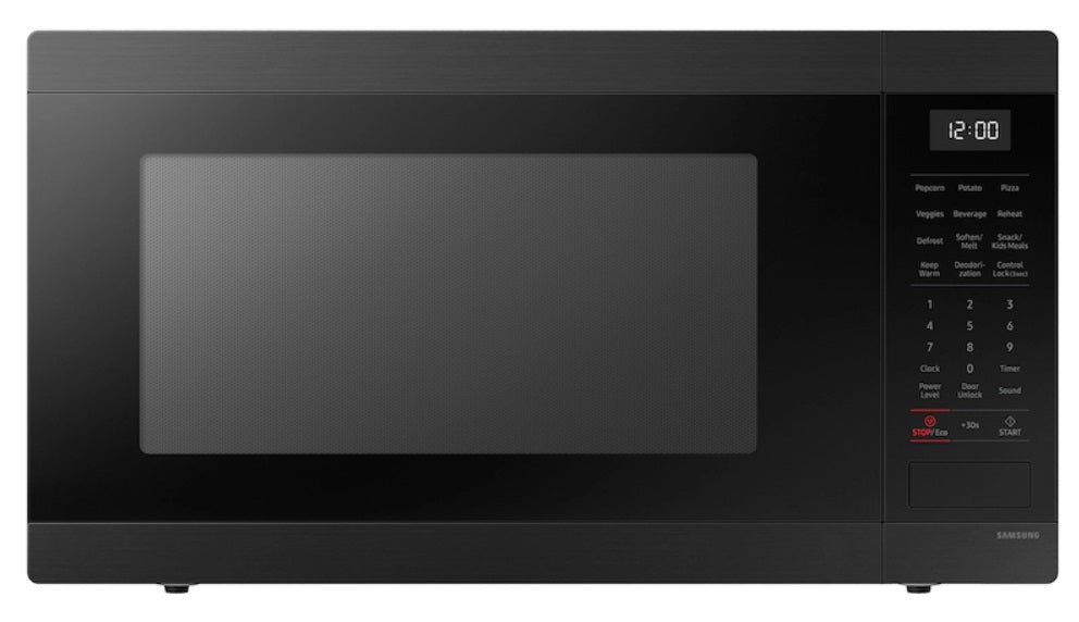 Samsung - 1.9 cu. Ft Counter top Microwave in Matte Black - MS19DG8500MTAC