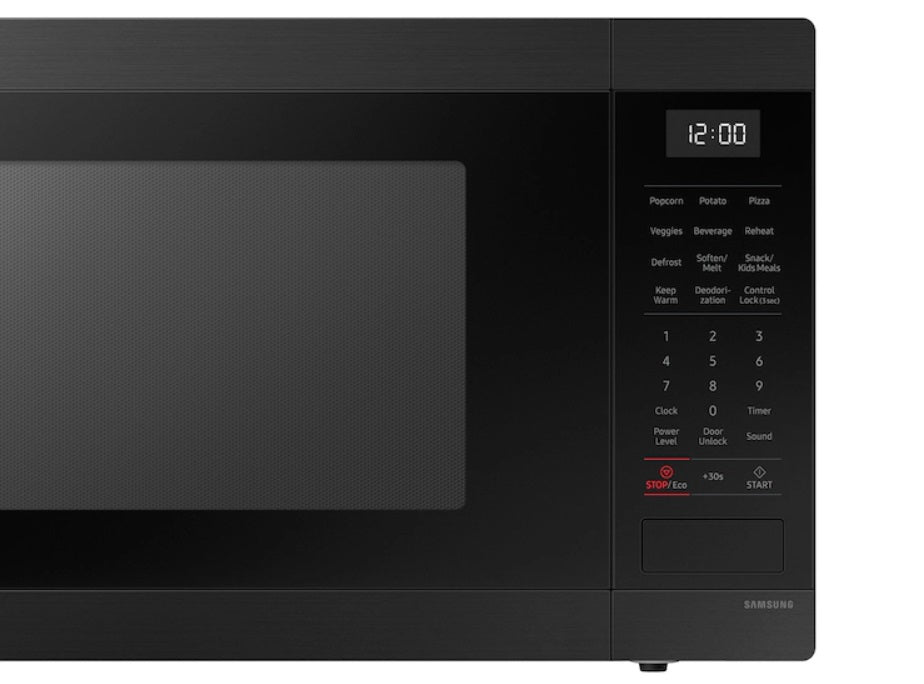 Samsung - 1.9 cu. Ft Counter top Microwave in Matte Black - MS19DG8500MTAC
