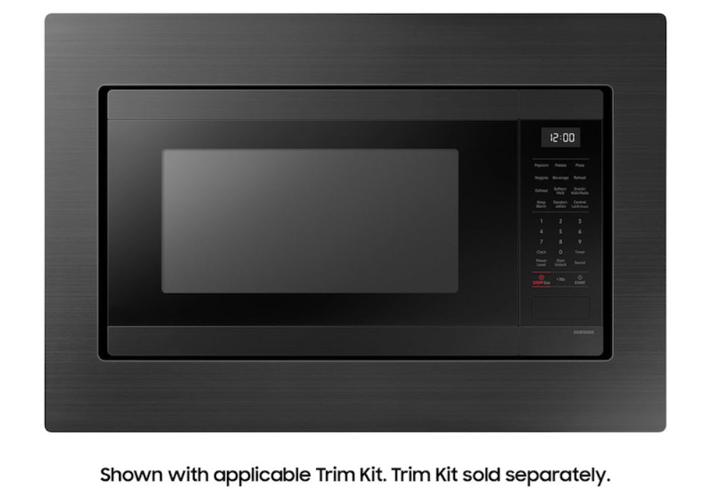 Samsung - 1.9 cu. Ft Counter top Microwave in Matte Black - MS19DG8500MTAC