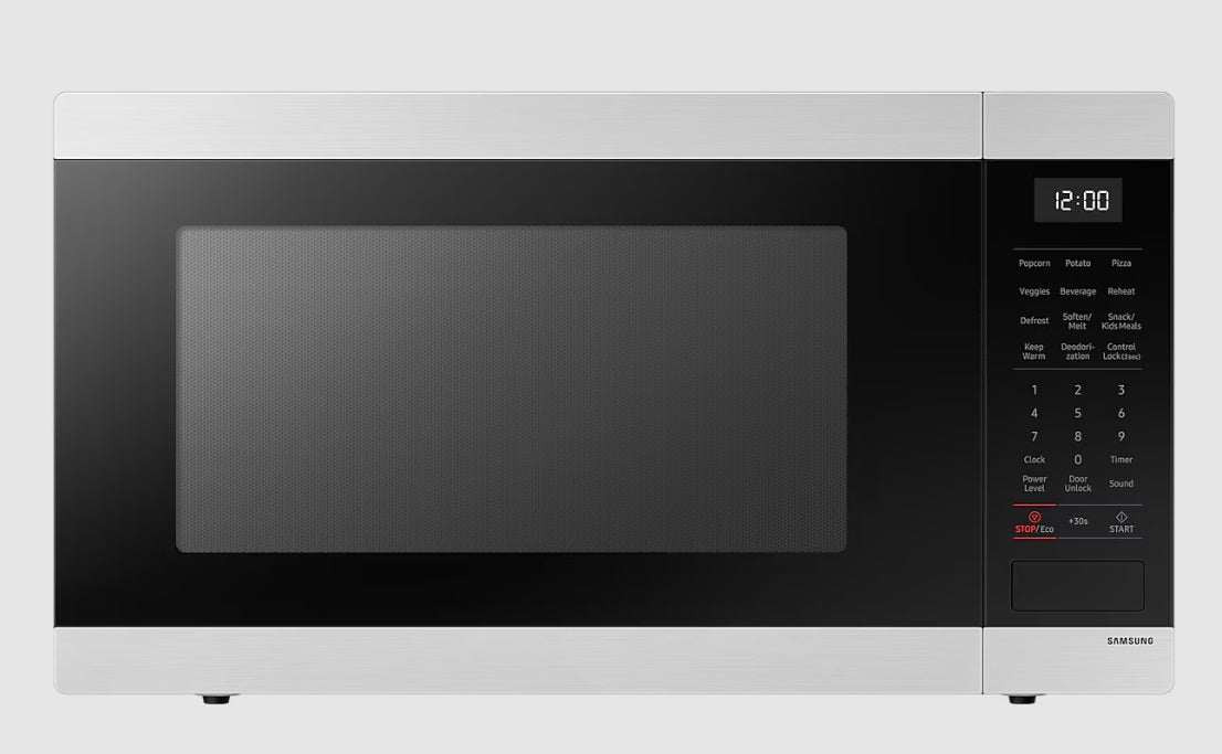 Samsung - 1.9 cu. Ft Counter top Microwave in Stainless - MS19DG8500SRAC