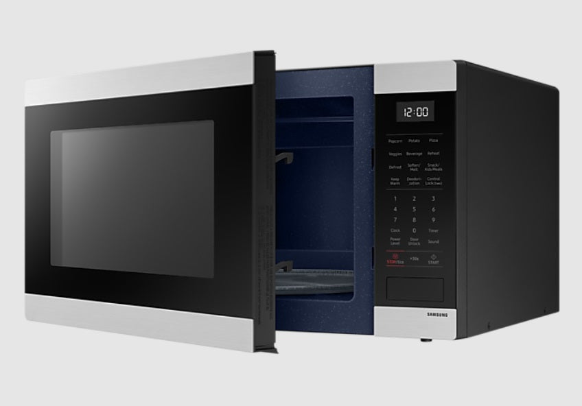 Samsung - 1.9 cu. Ft Counter top Microwave in Stainless - MS19DG8500SRAC