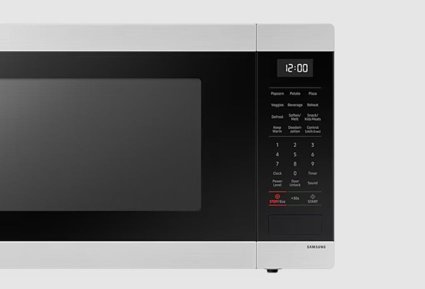 Samsung - 1.9 cu. Ft Counter top Microwave in Stainless - MS19DG8500SRAC