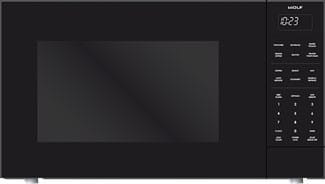 Wolf - 2 cu. Ft Countertop Microwave in Black - MS24