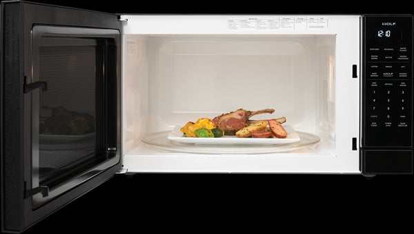 Wolf - 2 cu. Ft Countertop Microwave in Black - MS24