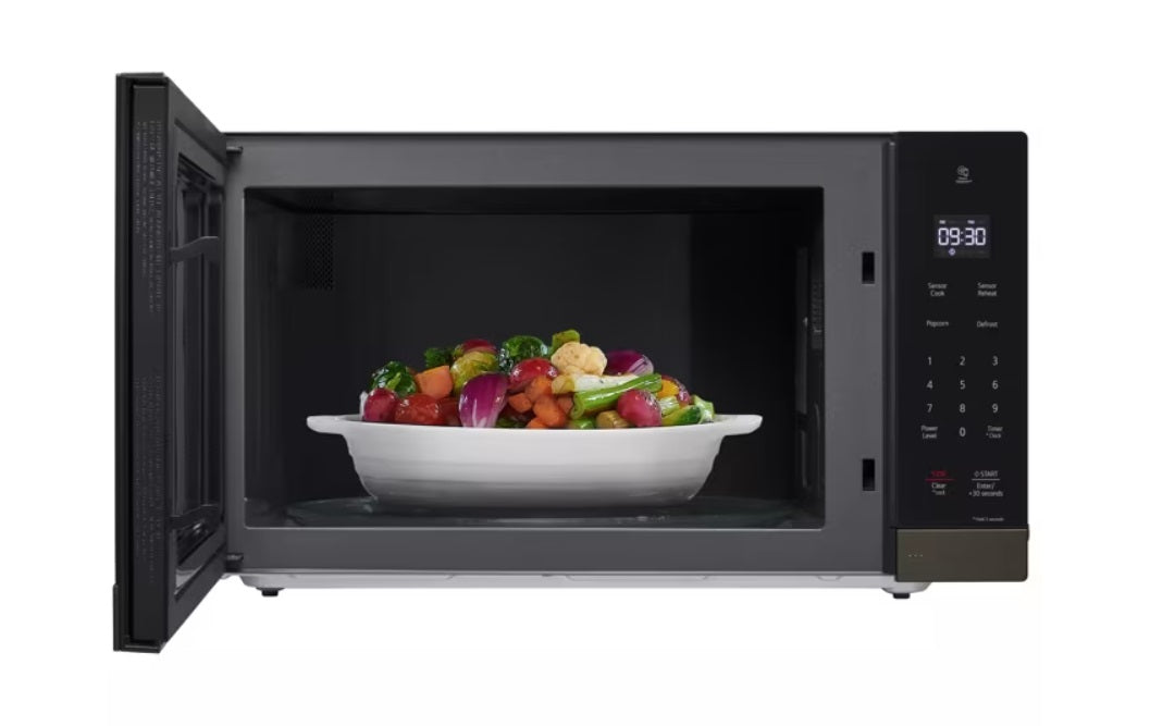 LG - 2 cu. Ft Counter top Microwave in Black Stainless - MSER2090D