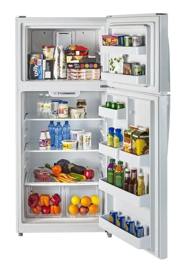 Moffat - 31.9 Inch 18.02 cu. ft Top Mount Refrigerator in White - MTE18GTKWW