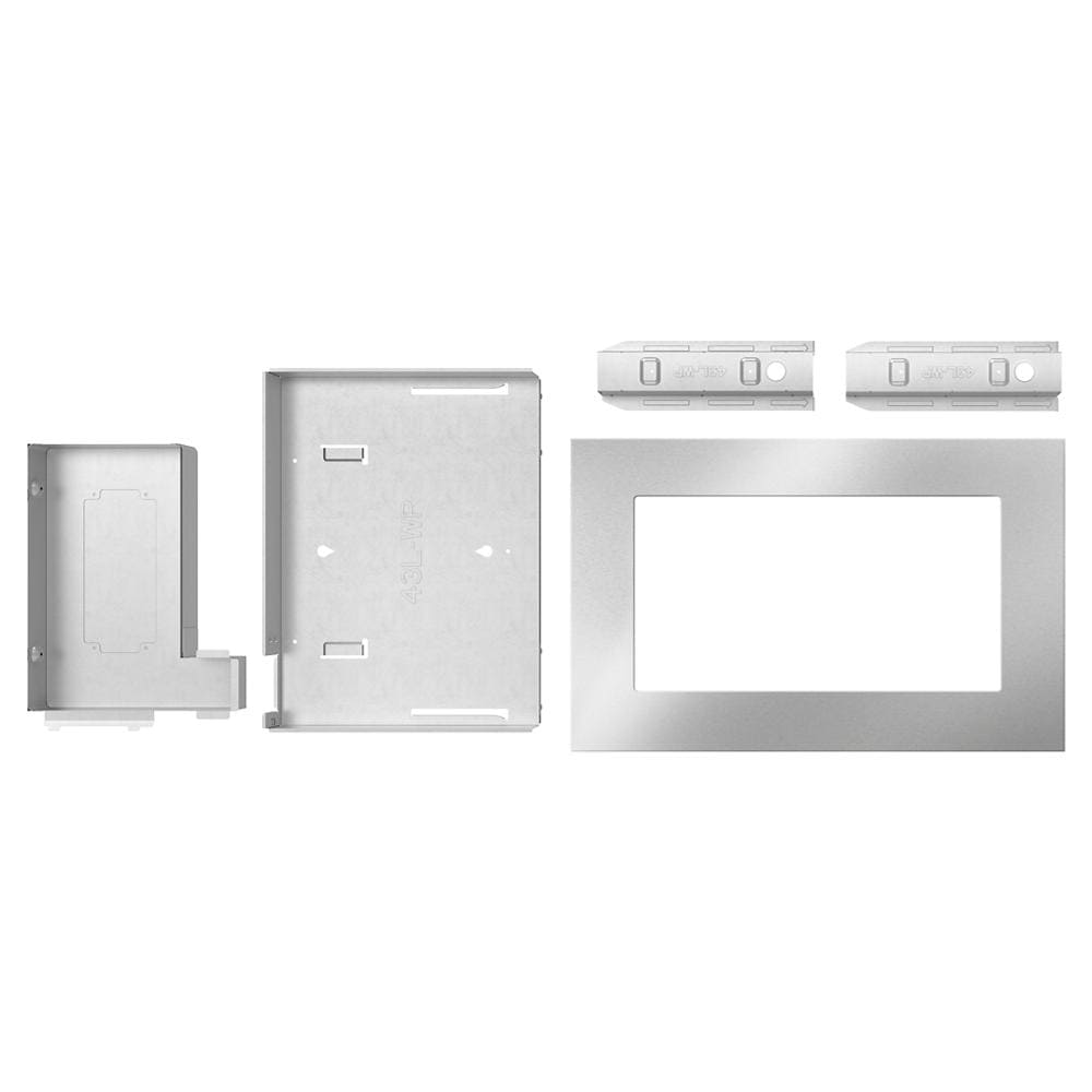 Whirlpool - 30 Inch Countertop Microwave Trim Kit for 1.5 cu. Ft. Microwaves in Stainless - MTK1530PZ