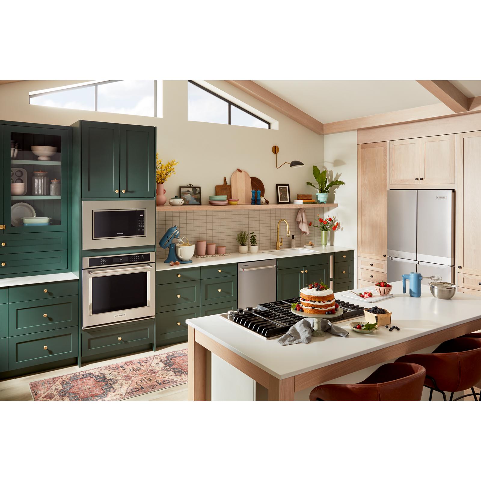 Whirlpool - 30 Inch Countertop Microwave Trim Kit for 1.5 cu. Ft. Microwaves in Stainless - MTK1530PZ