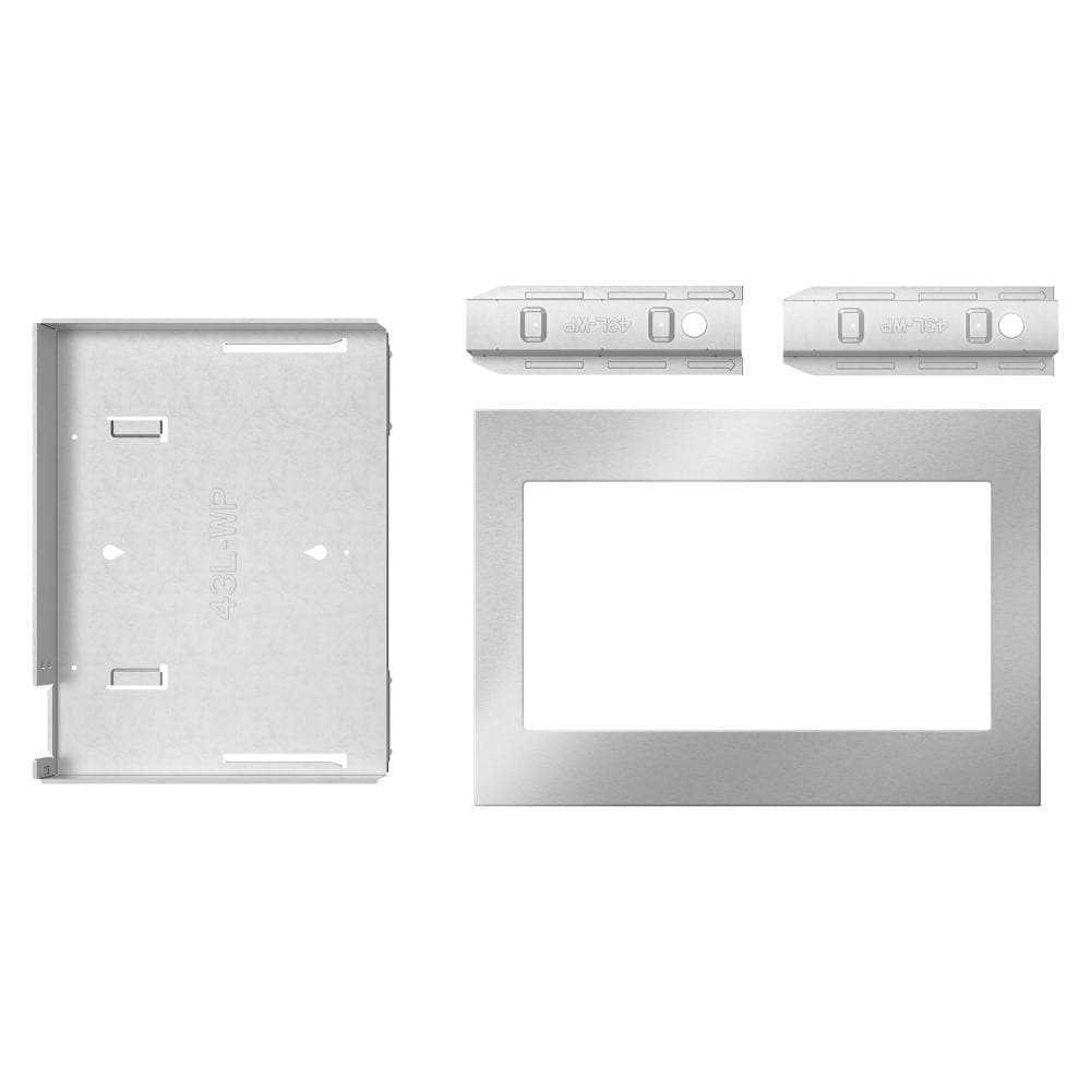 Whirlpool - 27 Inch Countertop Microwave Trim Kit for 1.6 cu. Ft. Microwaves in Stainless - MTK1627PZ