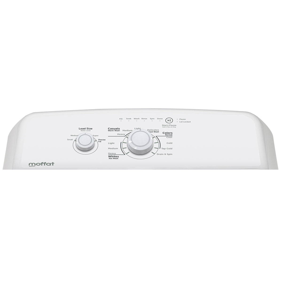 Moffat - 4.4 Cu. Ft. Top Load Washer in White - MTW201BMRWW
