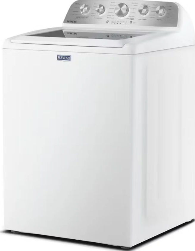 Maytag - 5.4 cu. Ft Top Load Washer in White - MTW5605RW