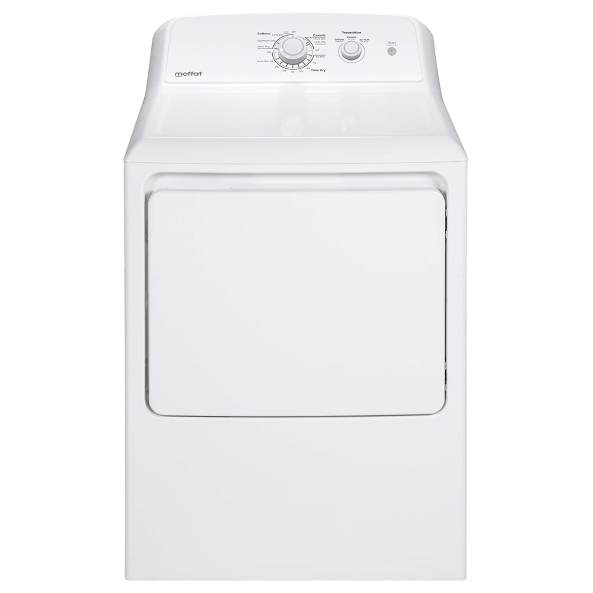 Moffat - 6.2 cu. ft Electric Dryer in White - MTX22EBMRWW
