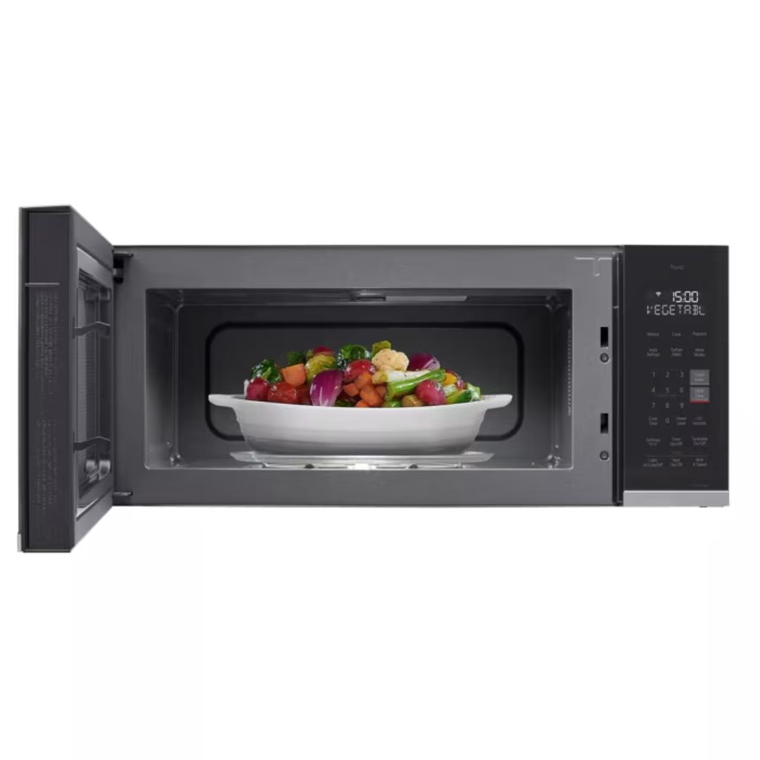 LG - 1.3 cu. Ft Over the range Microwave in Stainless - MVEF1323F