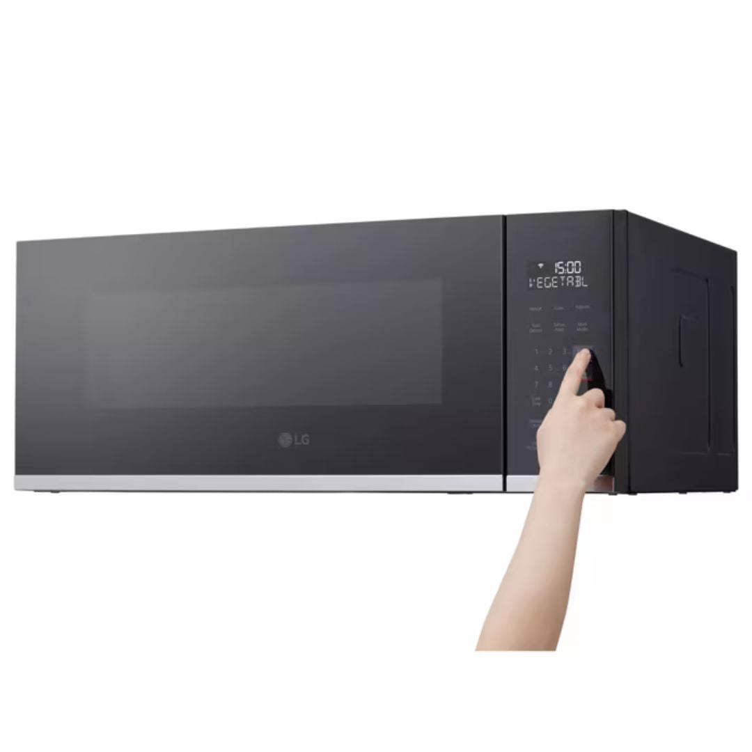 LG - 1.3 cu. Ft Over the range Microwave in Stainless - MVEF1323F