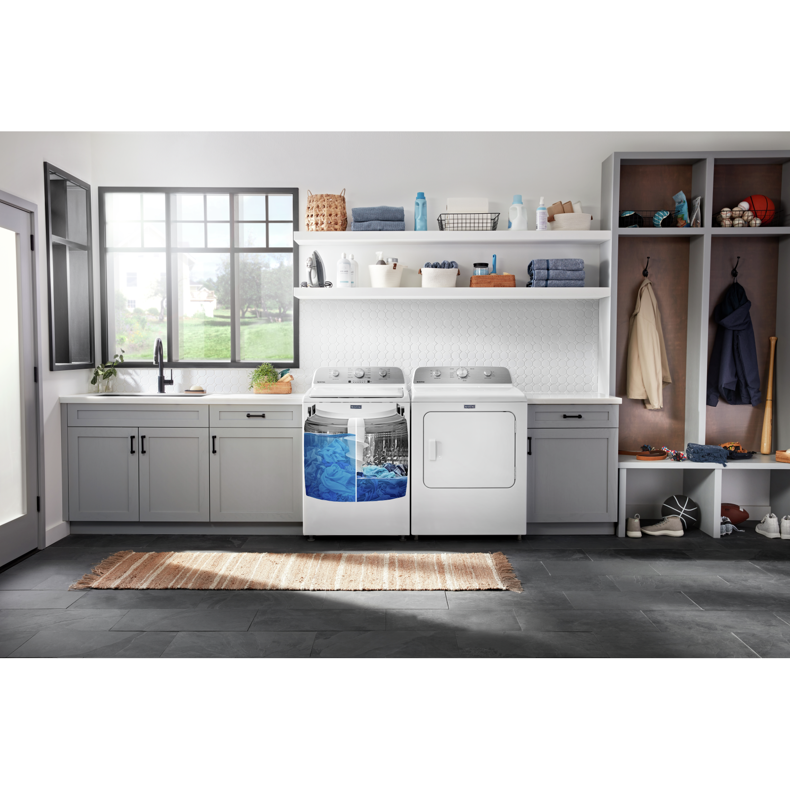 Maytag - 5.2 cu. Ft Top Load Washer in White - MVW4505MW