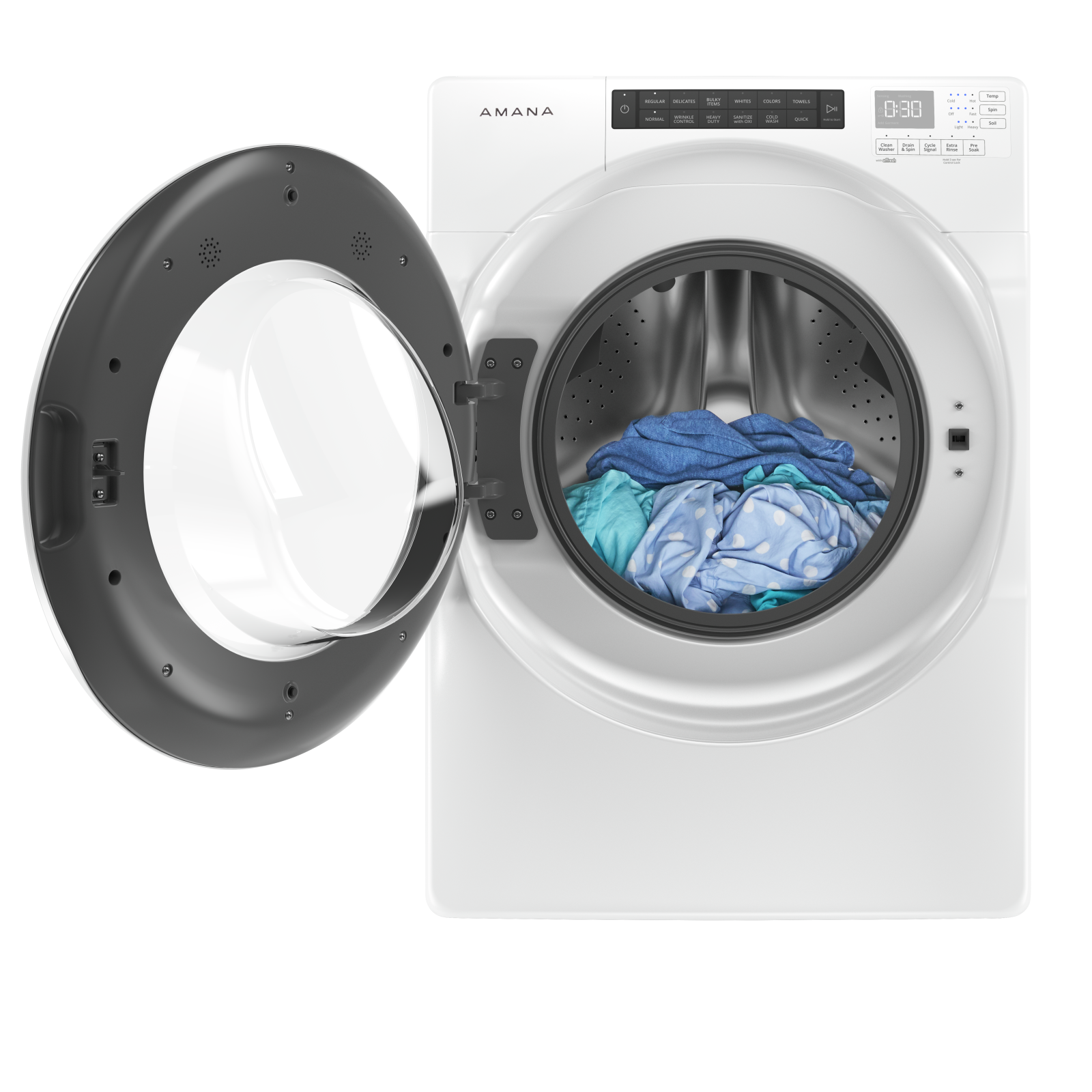 Amana - 5 cu. Ft Front Load Washer in White - NFW5800HW