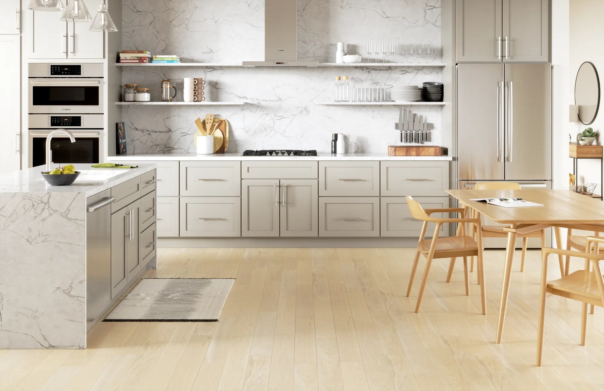 Bosch - 37 inch wide Gas Cooktop in Stainless - NGM5658UC