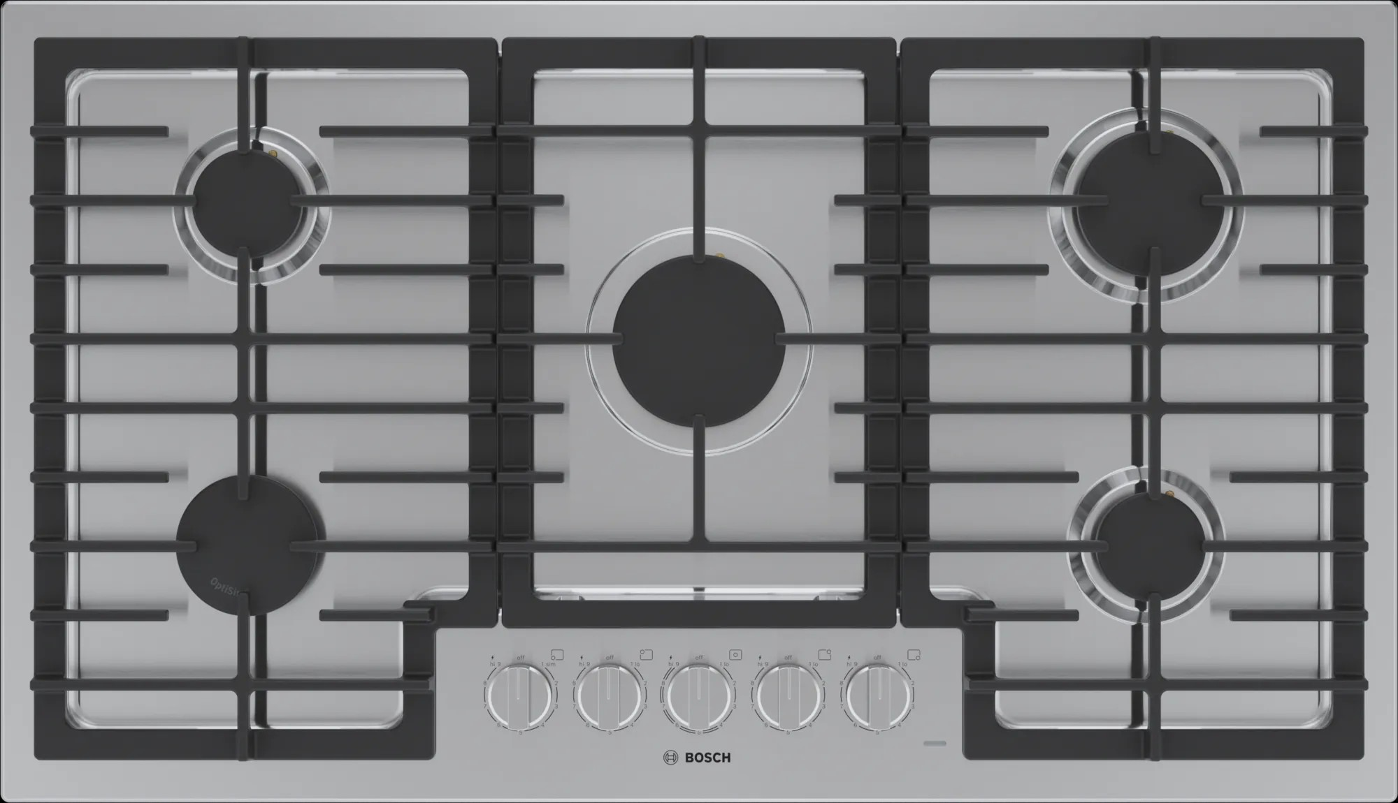 Bosch - 37 Inch Gas Cooktop in Stainless - NGM5659UC
