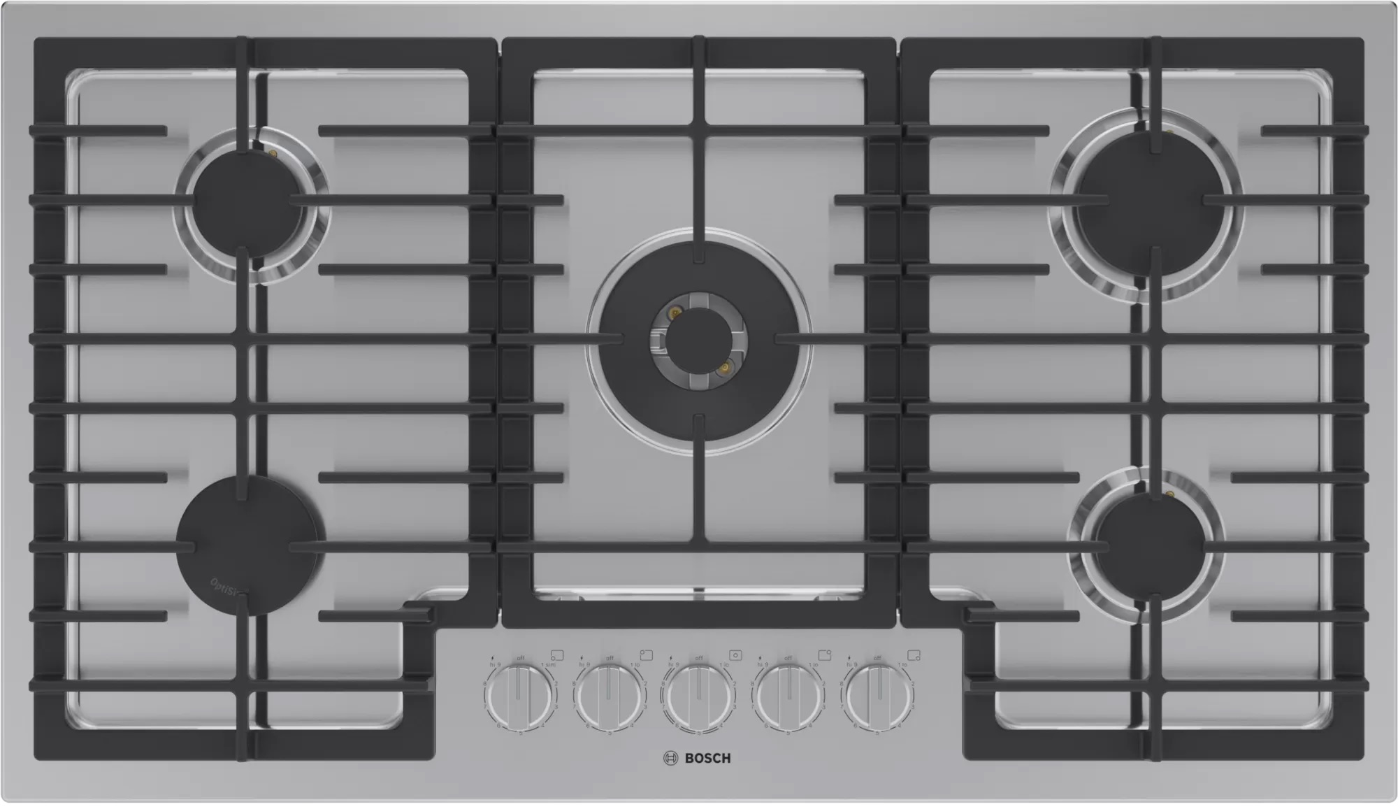 Bosch - 37 Inch Gas Cooktop in Stainless - NGM8659UC