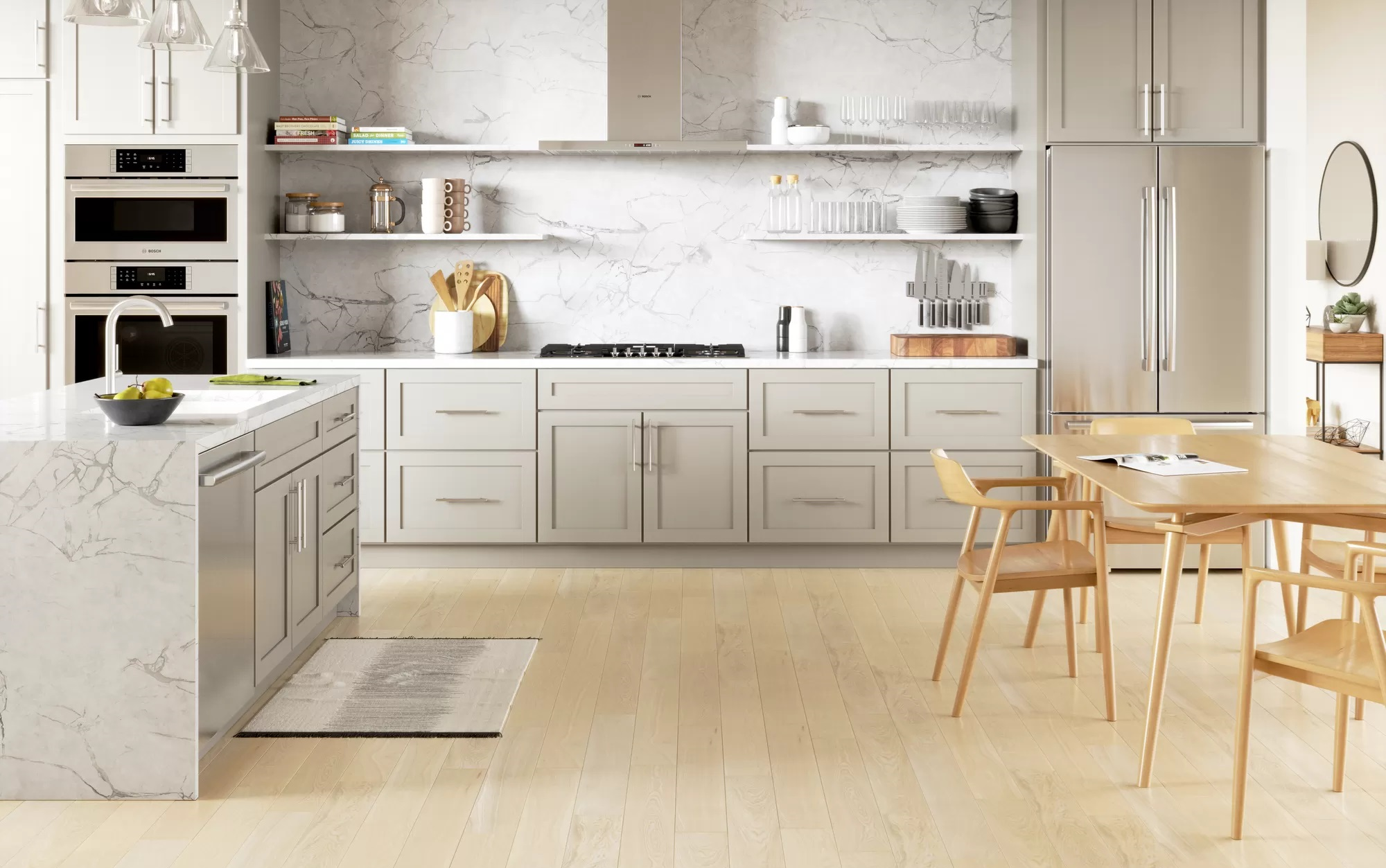 Bosch - 37 Inch Gas Cooktop in Stainless - NGMP659UC