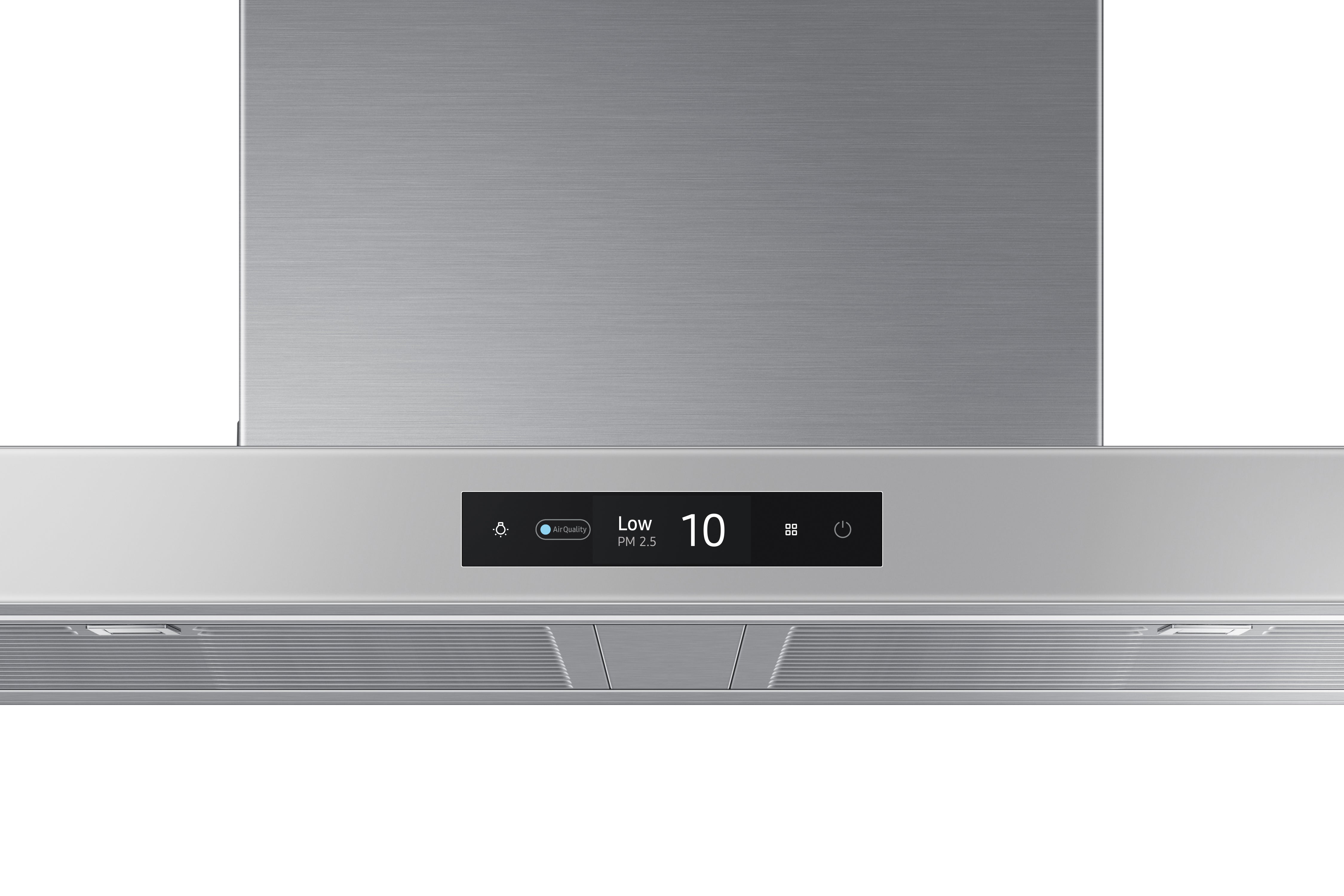 Samsung - 35.4 Inch 630 CFM Wall Mount and Chimney Range Vent in Grey - NK36CB700WCGAA