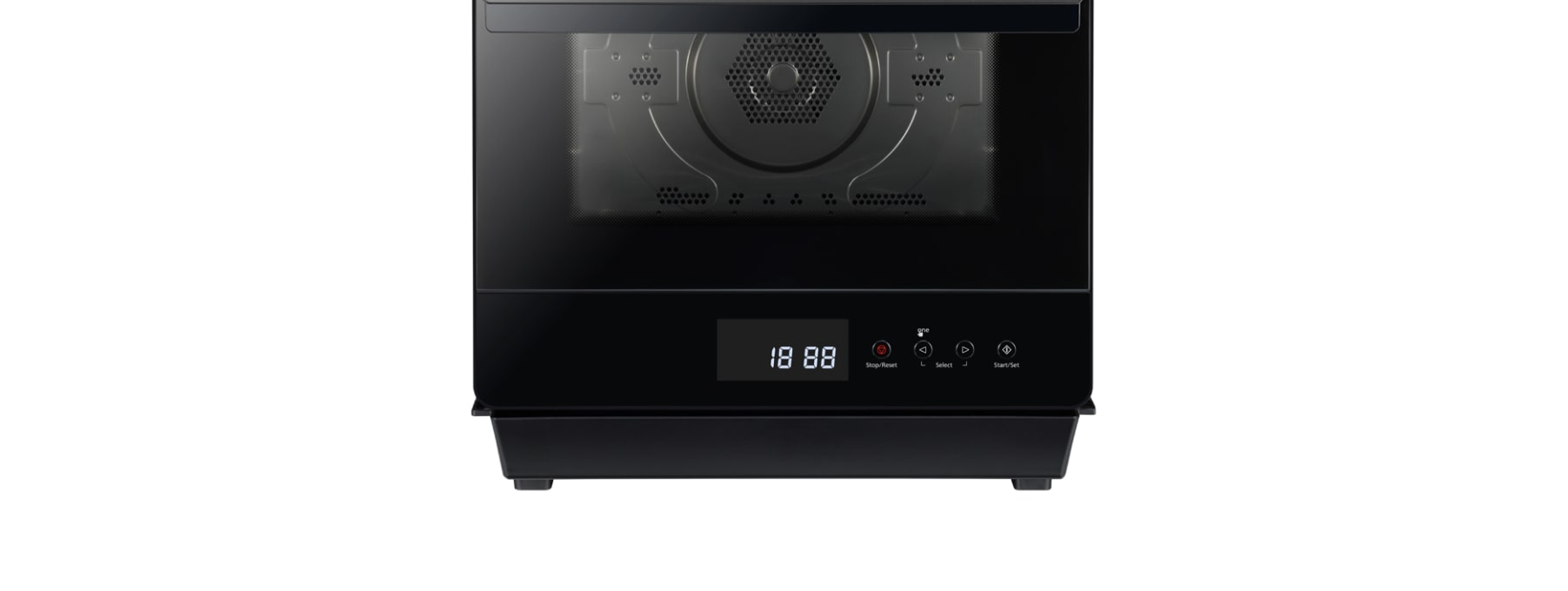 Panasonic - 1.1 cu. Ft Counter top Microwave in Black - NNCS89LB